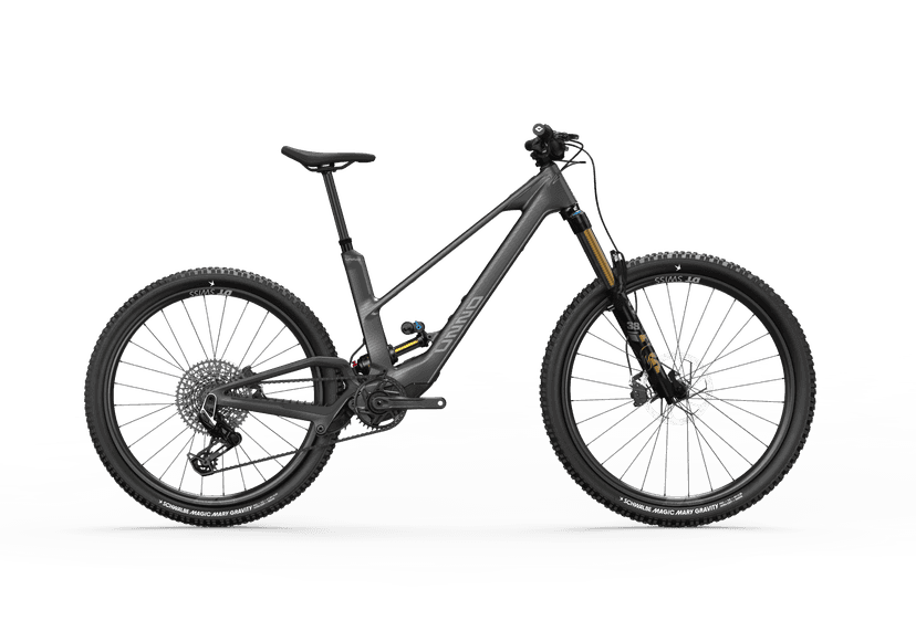 Unno Mith e-MTB, studio side view