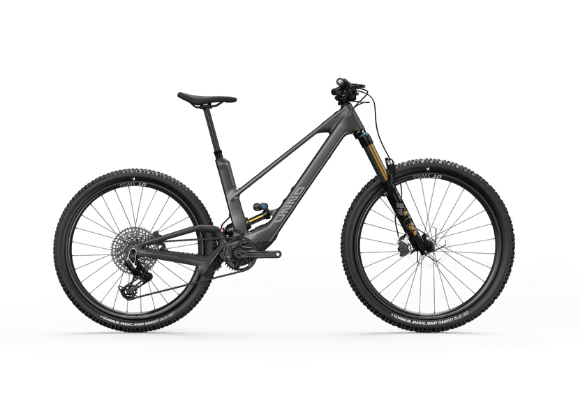 Unno Mith e-MTB, studio side view