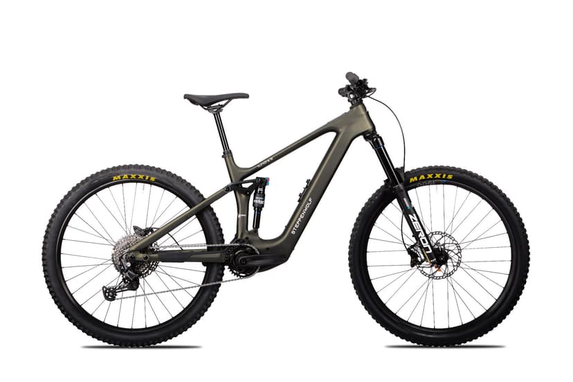 Steppenwolf Tundra 8 e-MTB in moss green matte, side view