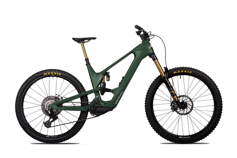 Steppenwolf Tycoon 11 e-MTB in dark green matte, side view