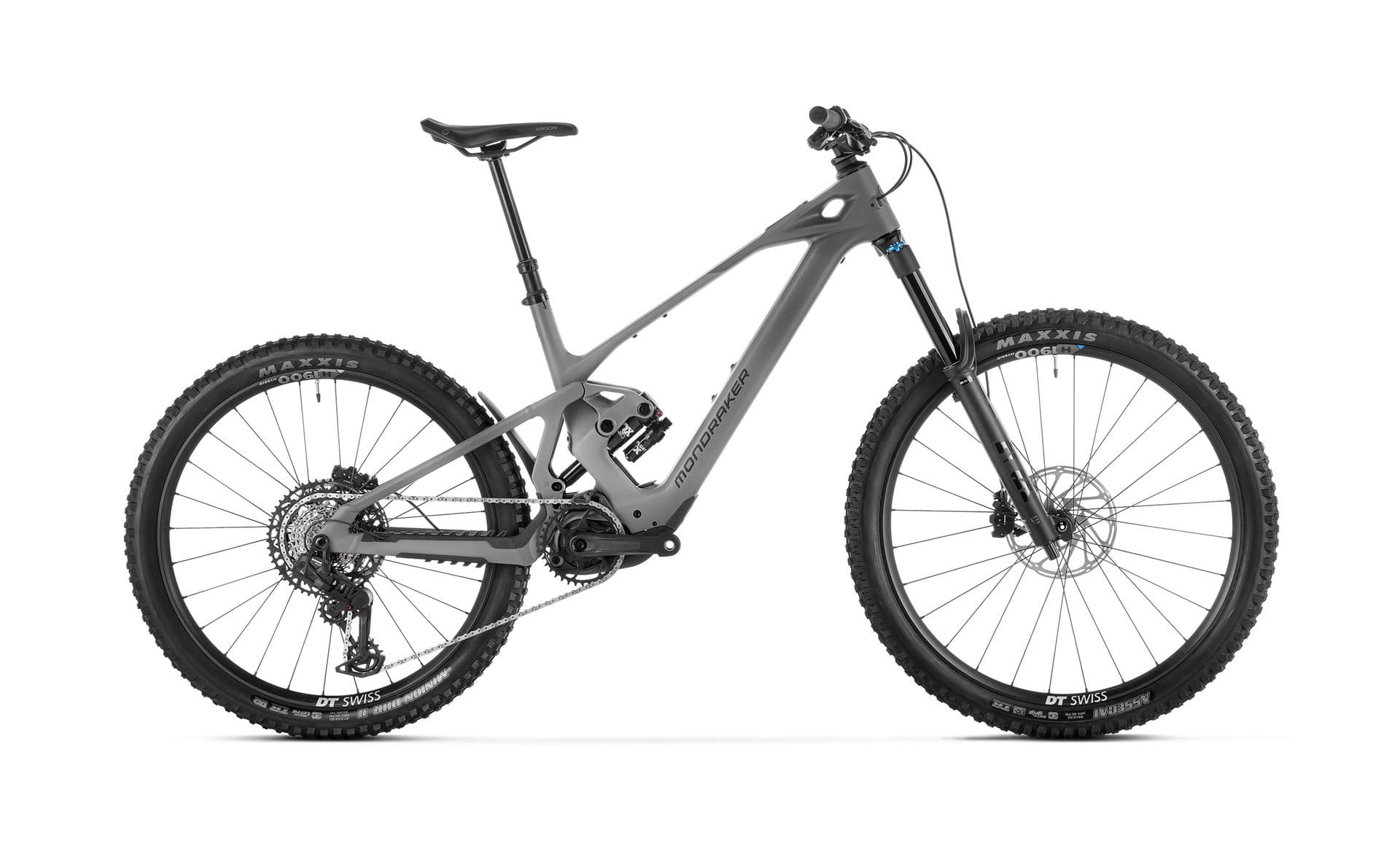 Mondraker Zendit R e-MTB in Greyhound Grey, side view