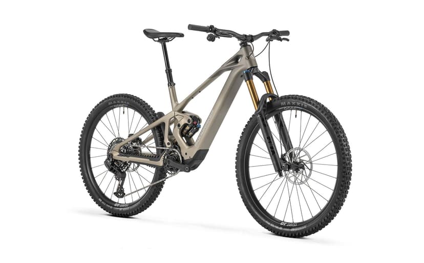 Mondraker Zendit RR e-MTB in Desert colour, rear three-quarter view