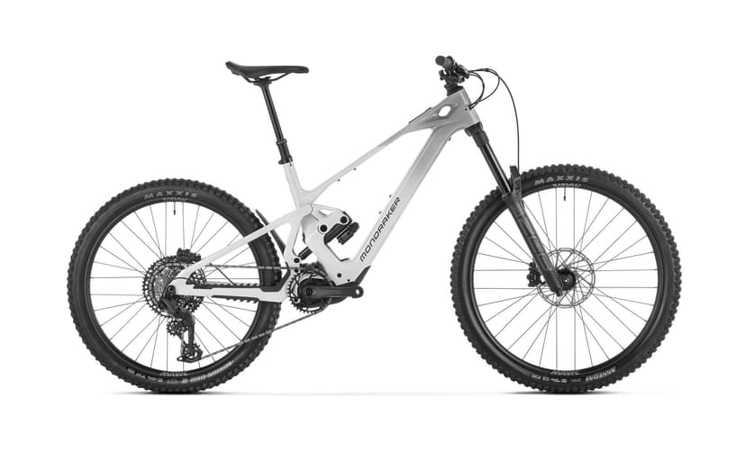 Mondraker Zendit S e-MTB in white and grey, side view