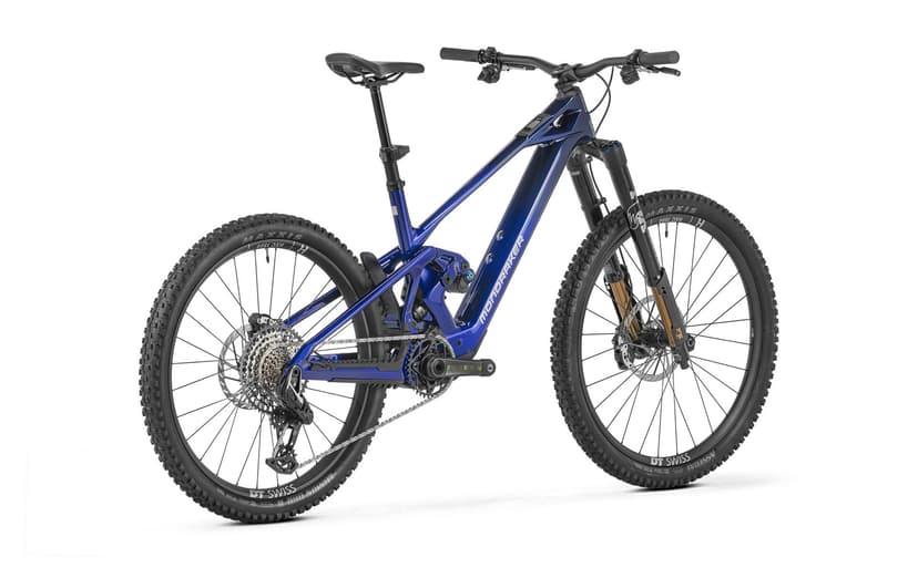 Mondraker Zendit XR e-MTB in blue, front three-quarter view