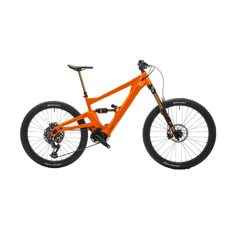 Orange Phase Avinox Factory e-MTB, side view