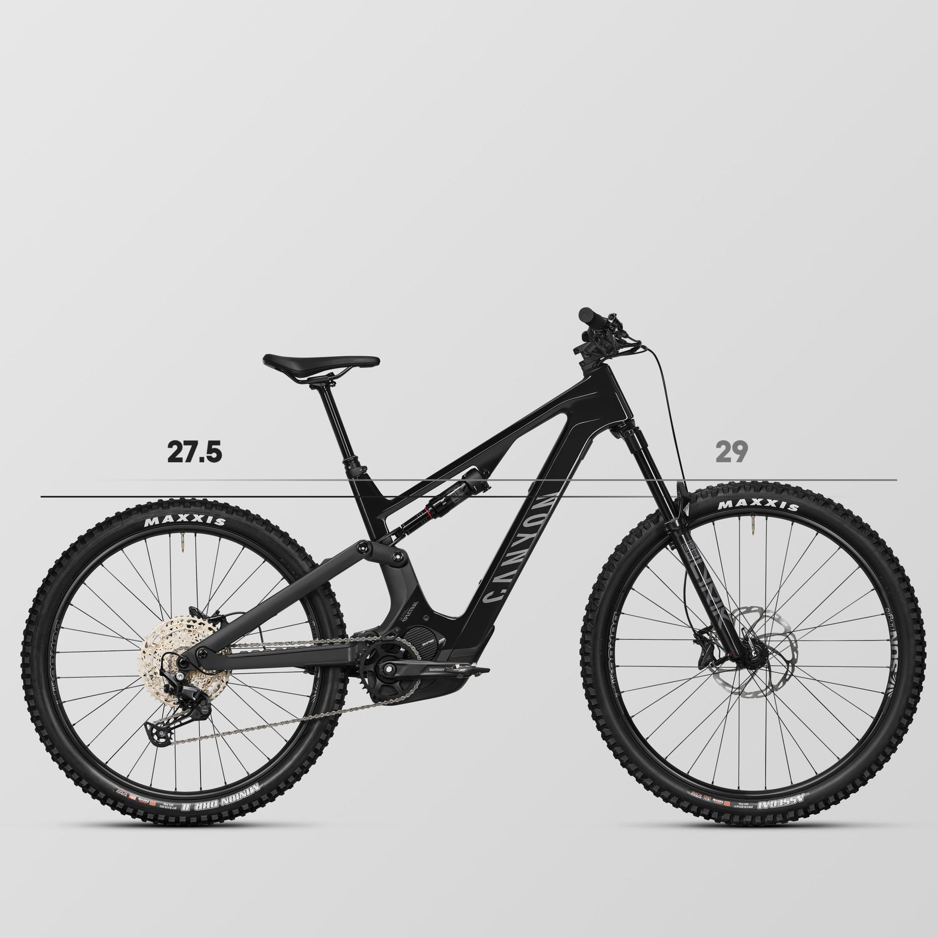 Canyon Spectral:ON CF 7 e-MTB, mullet detail