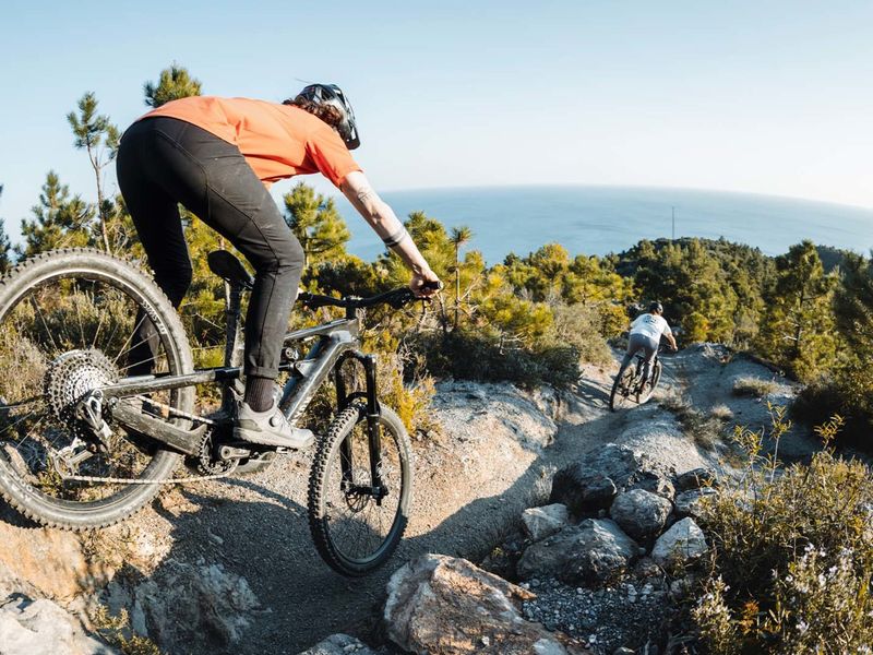 Canyon Strive:ON e-MTB riding shot 2