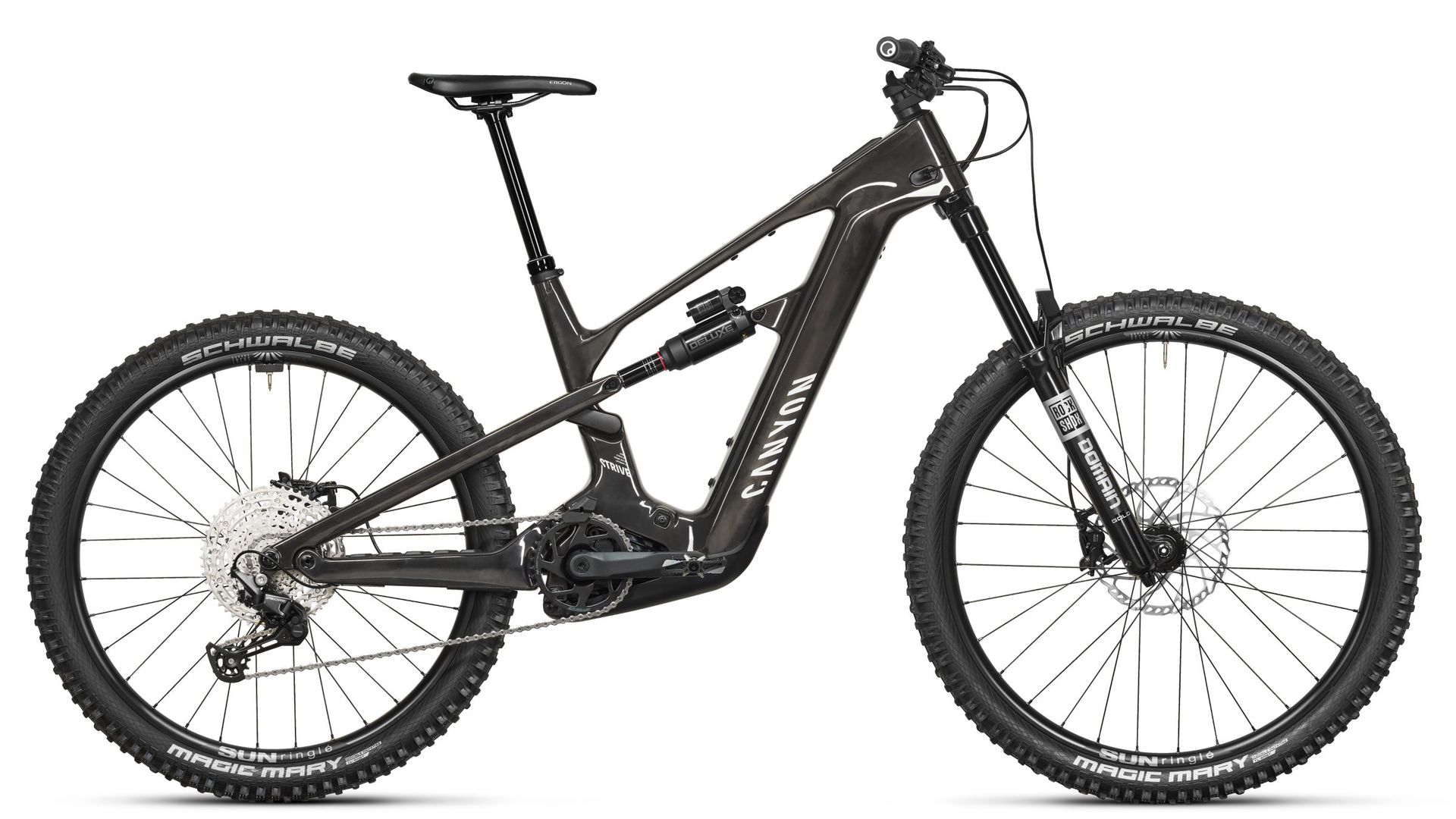 Canyon Strive:ON CF 8 e-MTB, side view