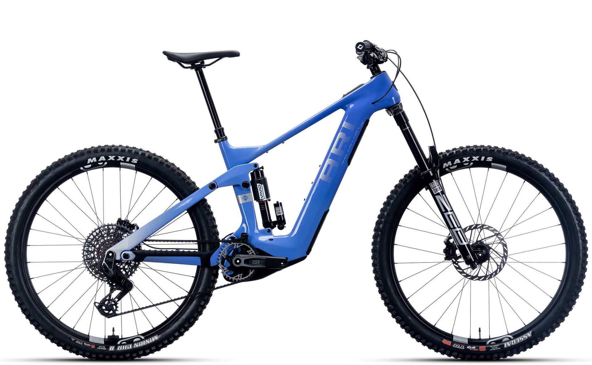 Ari Timp Peak Elite e-MTB, adjustable geometry positions