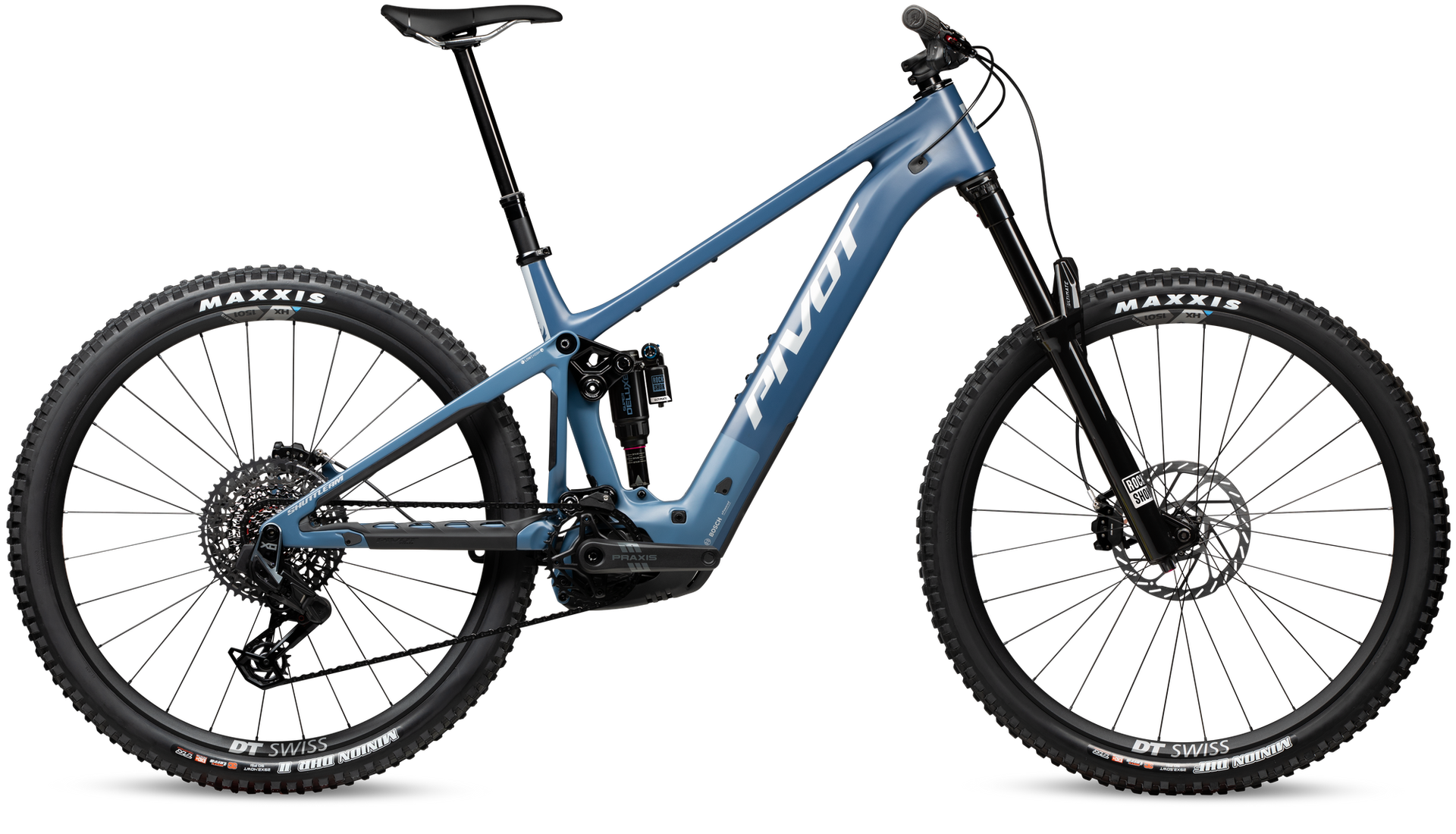 Pivot Shuttle AM Pro X0 Eagle Transmission e-MTB, side view