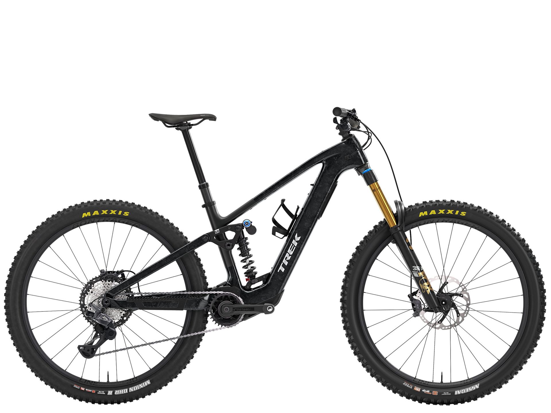 Trek Fuel+ LX 9.8 XT Gen 2 e-MTB, side view