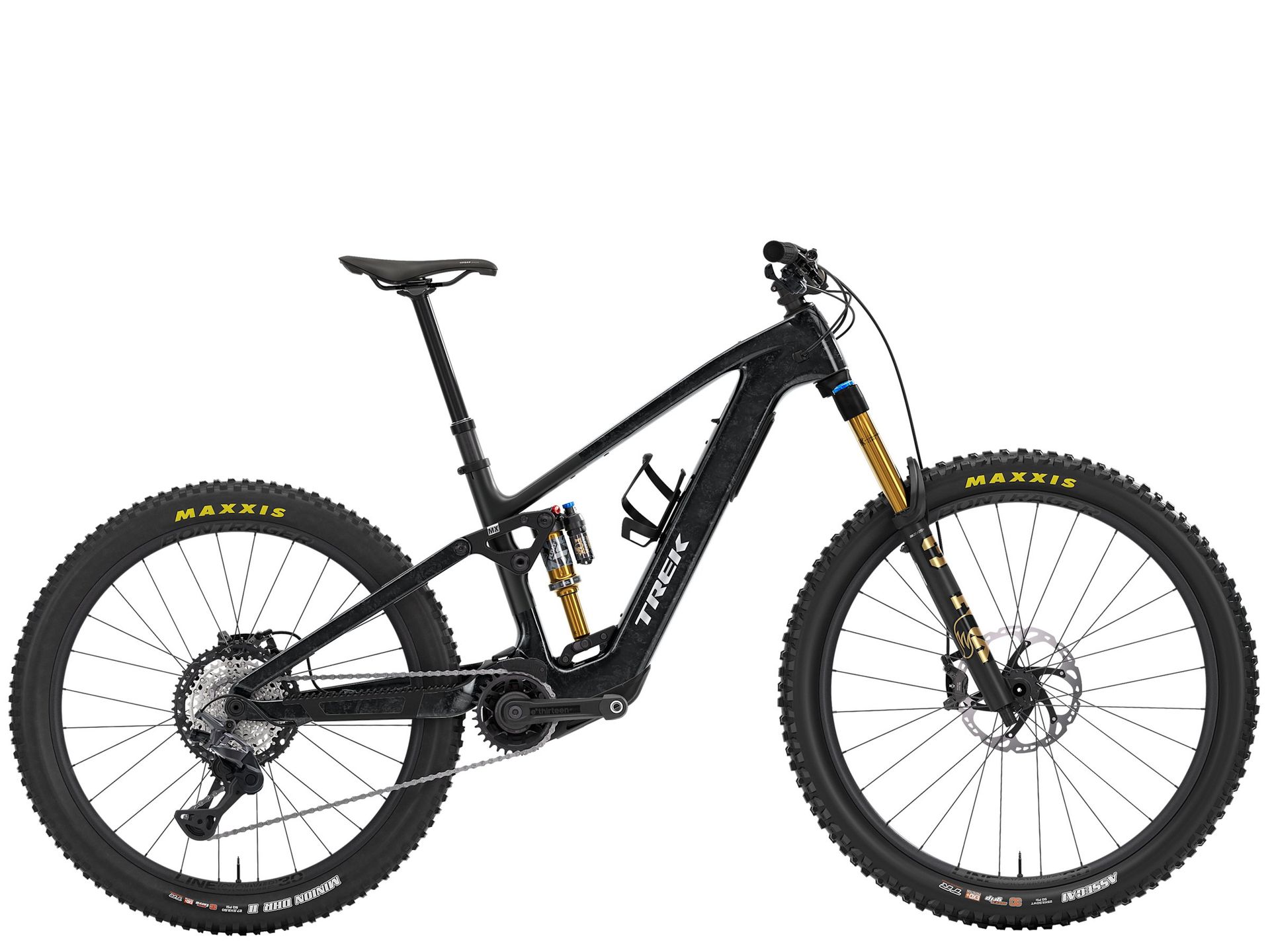 Trek Fuel+ MX 9.8 XT Gen 2 e-MTB, side view