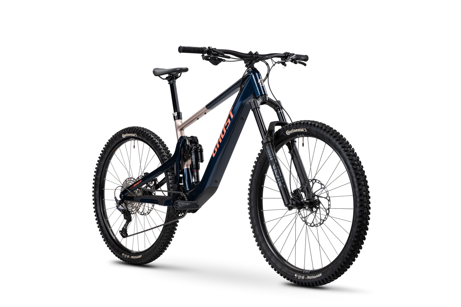 Ghost Path Riot Advanced e-MTB, three-quarter view 1