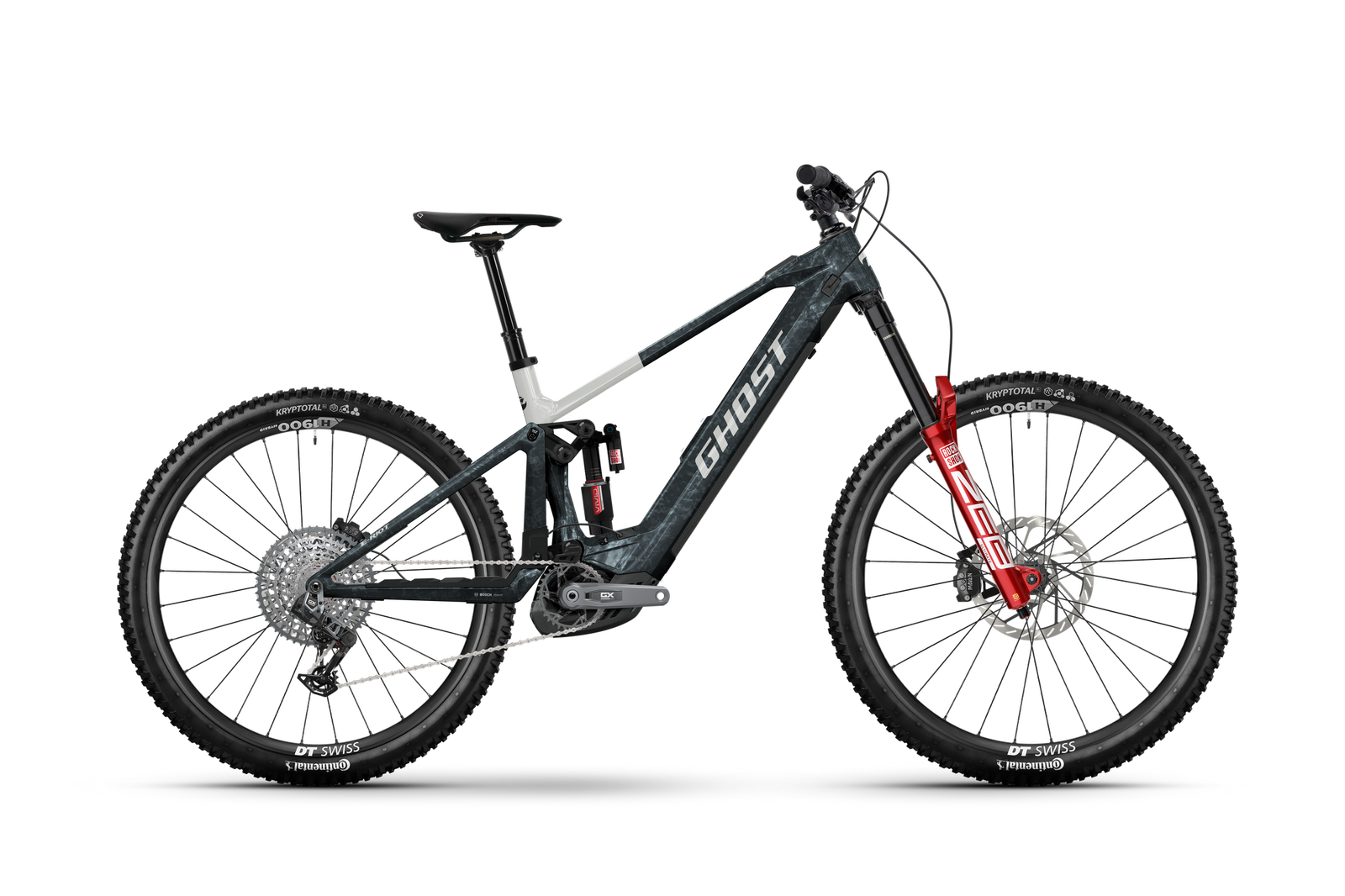 Ghost E-Riot Full Party e-MTB, side view