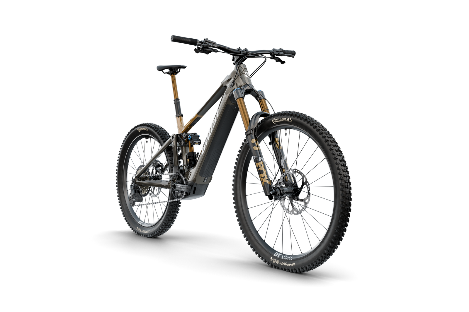 Ghost E-Riot LTD e-MTB, three-quarter view 1