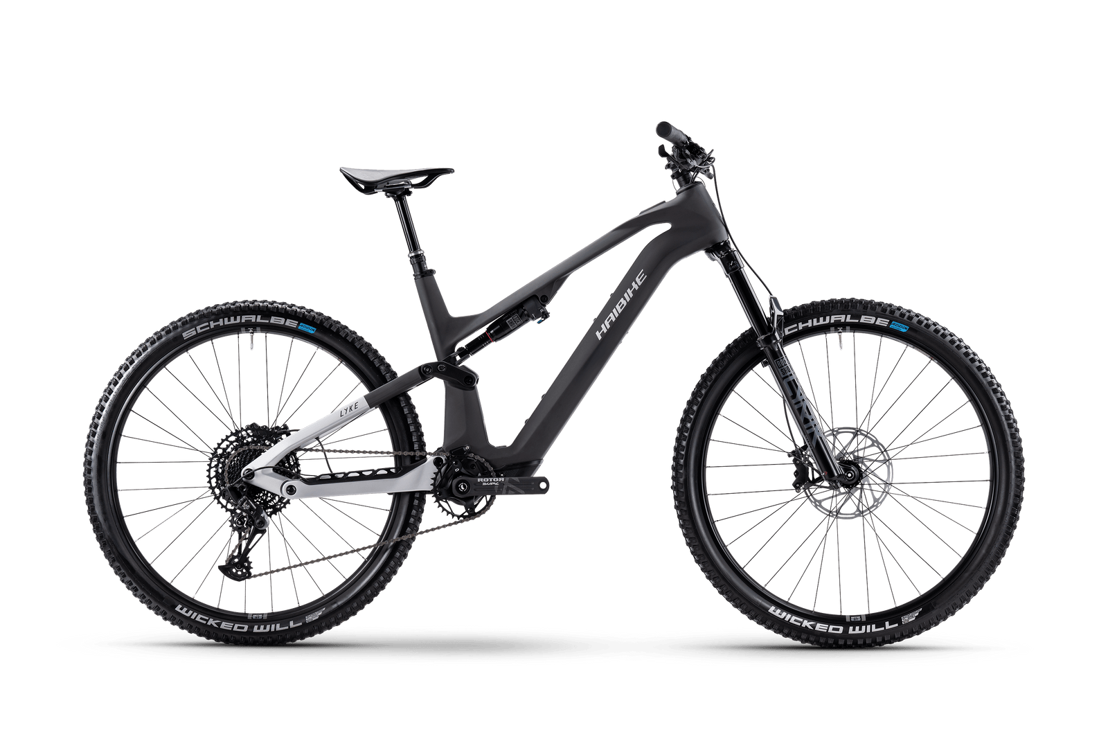 Haibike LYKE CF 10 e-MTB, side view