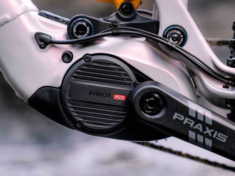Propain Ekano AL Enduro Base e-MTB, riding shot 1