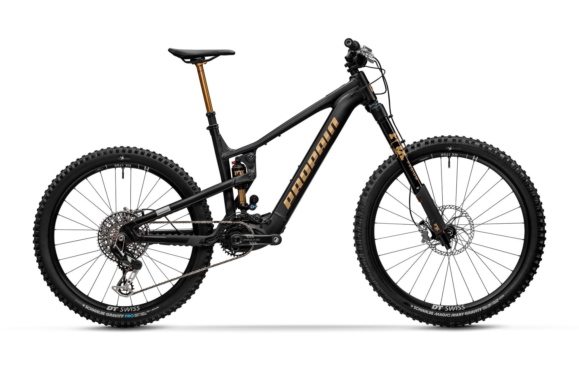 Propain Ekano AL Enduro Swedish Gold e-MTB, detail 1