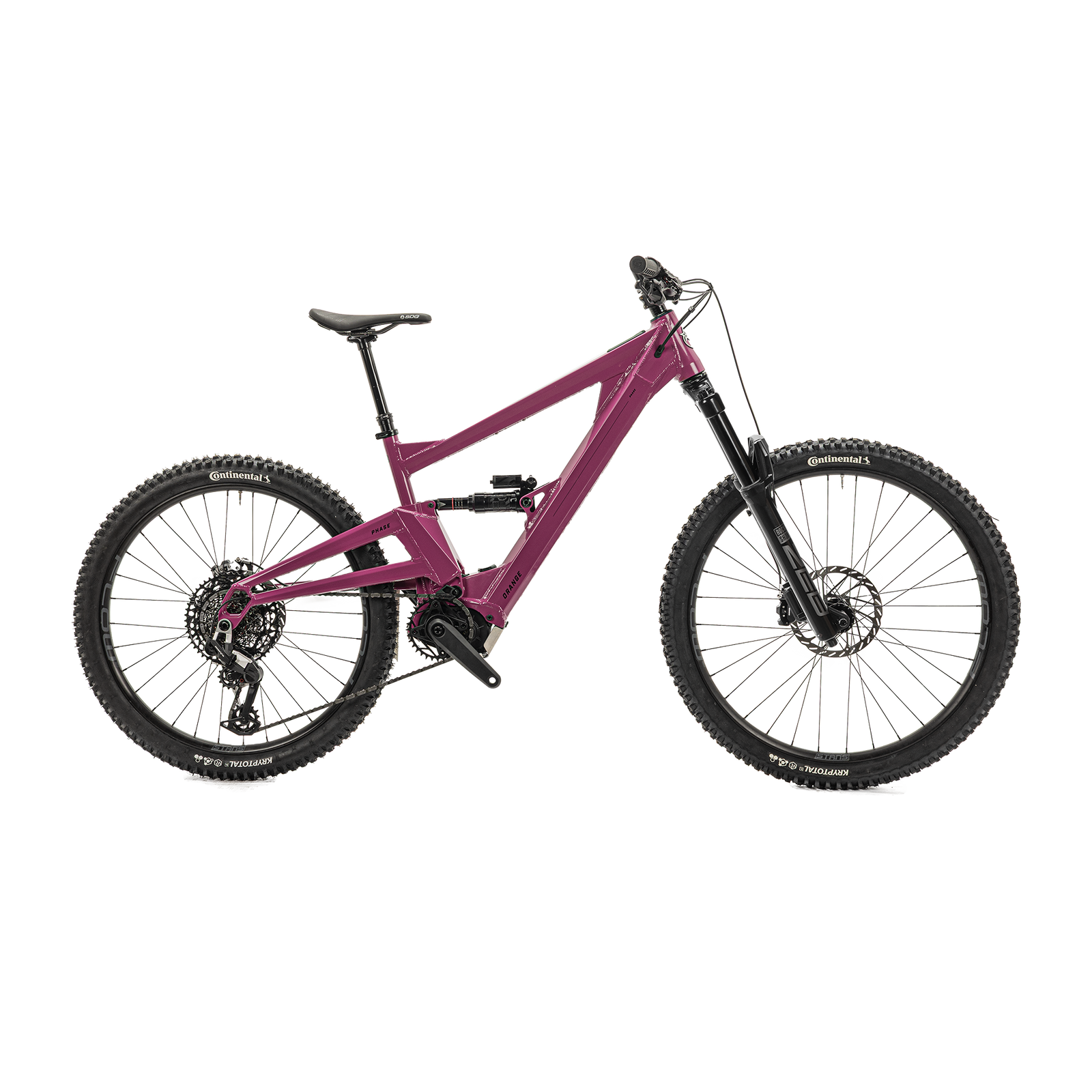Orange Phase Avinox RS e-MTB, side view