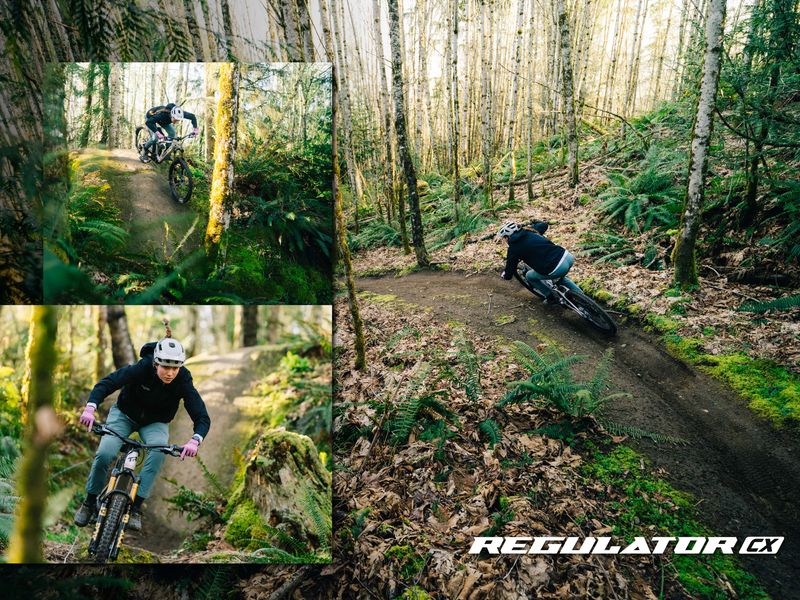 Transition Regulator CX Eagle 70 e-MTB, riding shot 1