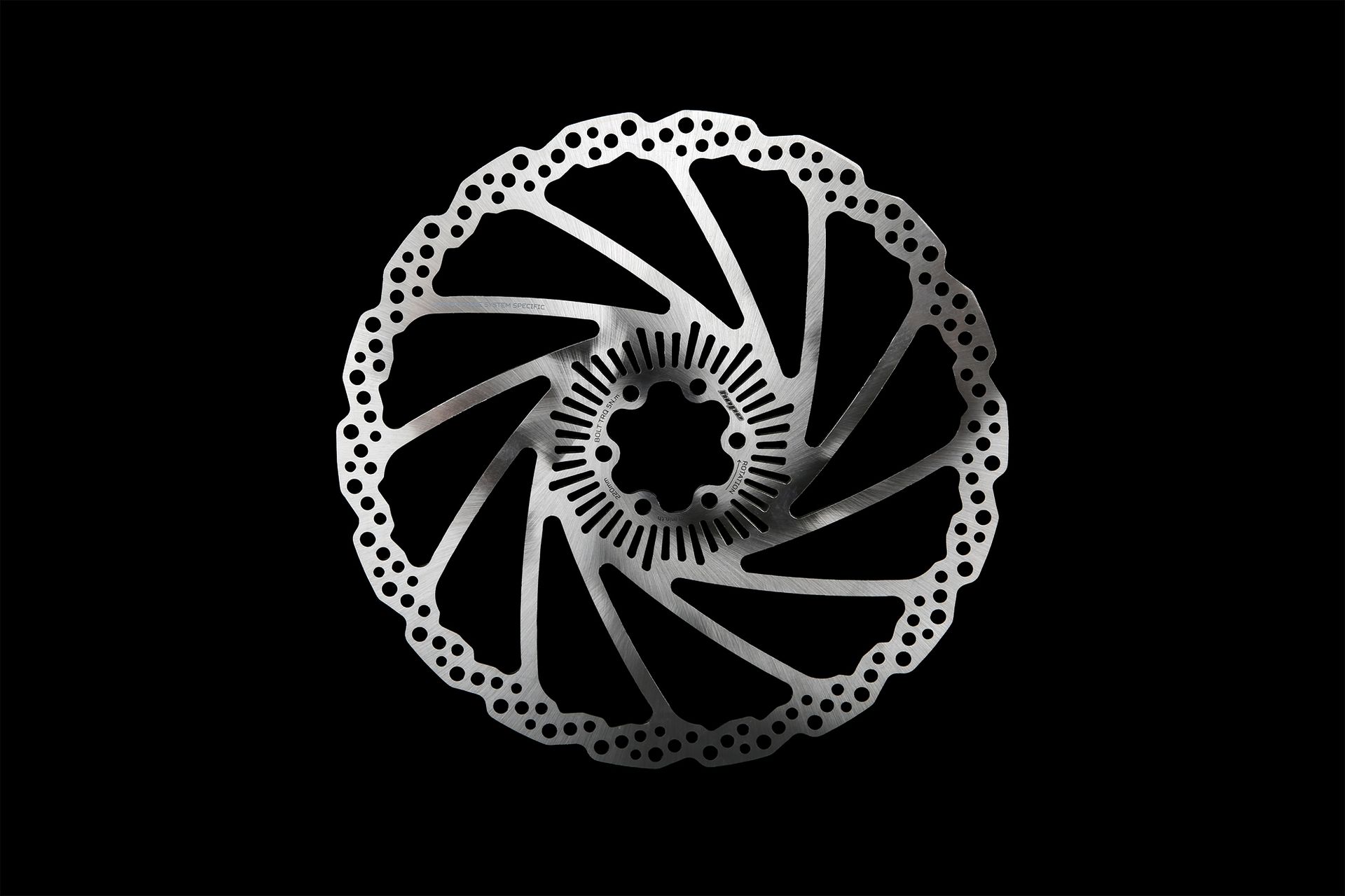Hope Avinox Speed Sensor Rotor 6-bolt disc with speed sensor slots around the centre