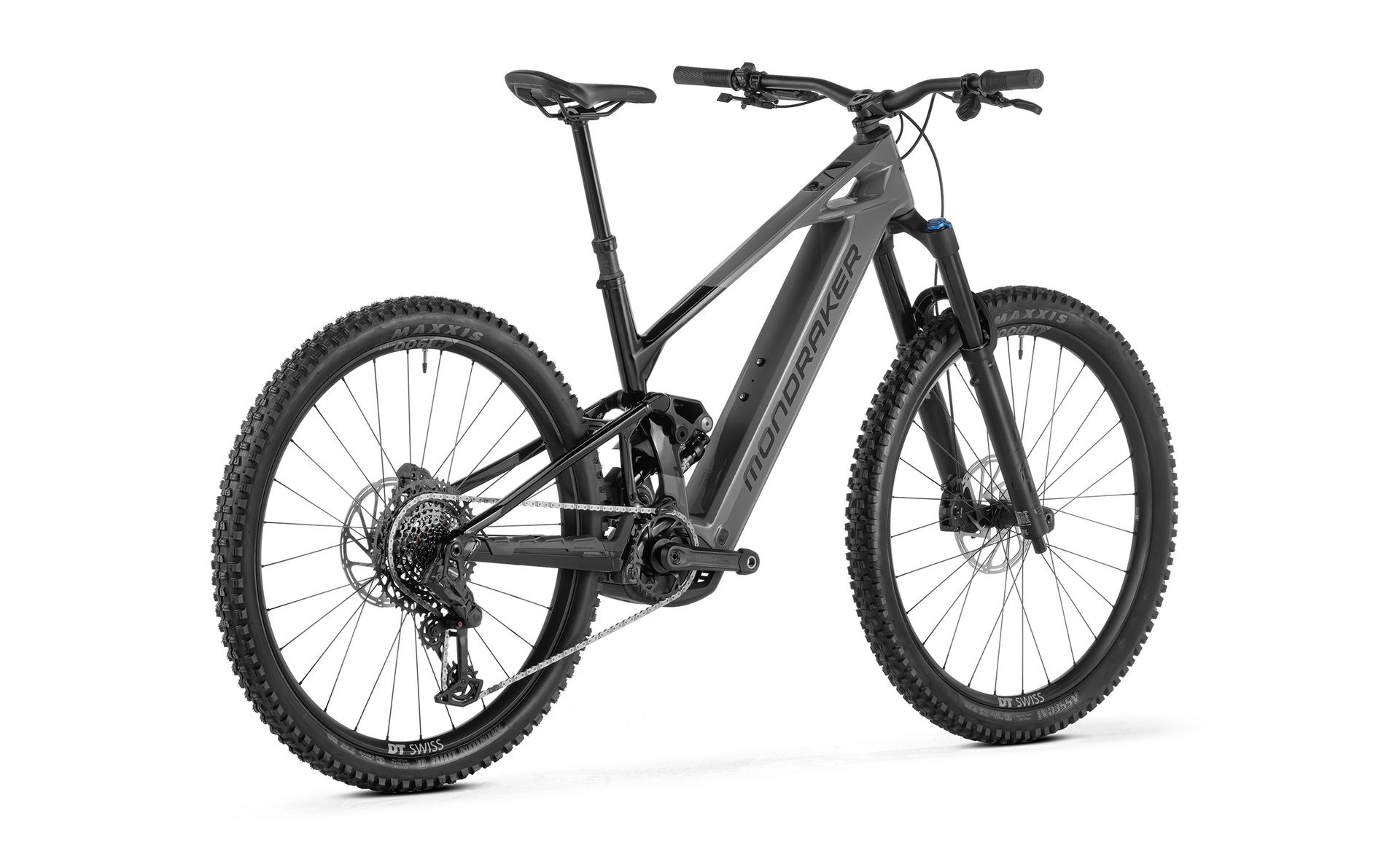 Mondraker Crafty Carbon R e-MTB, three-quarter view