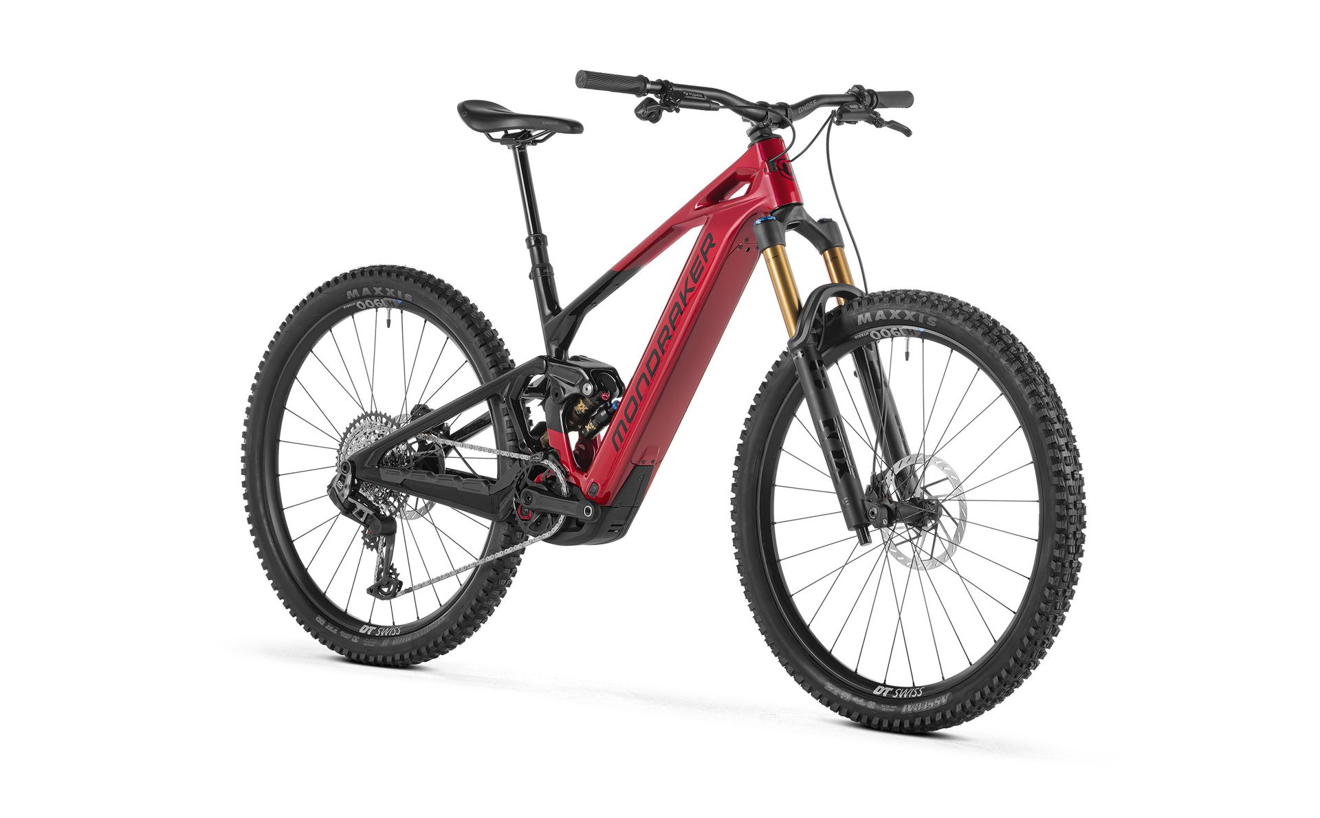 Mondraker Crafty Carbon RR e-MTB, front three-quarter view