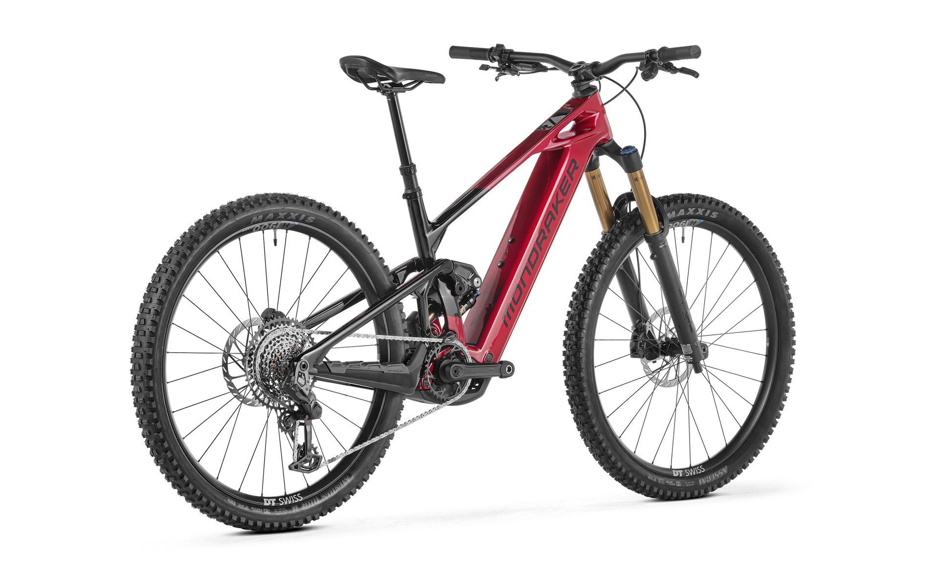 Mondraker Crafty Carbon RR e-MTB, three-quarter view