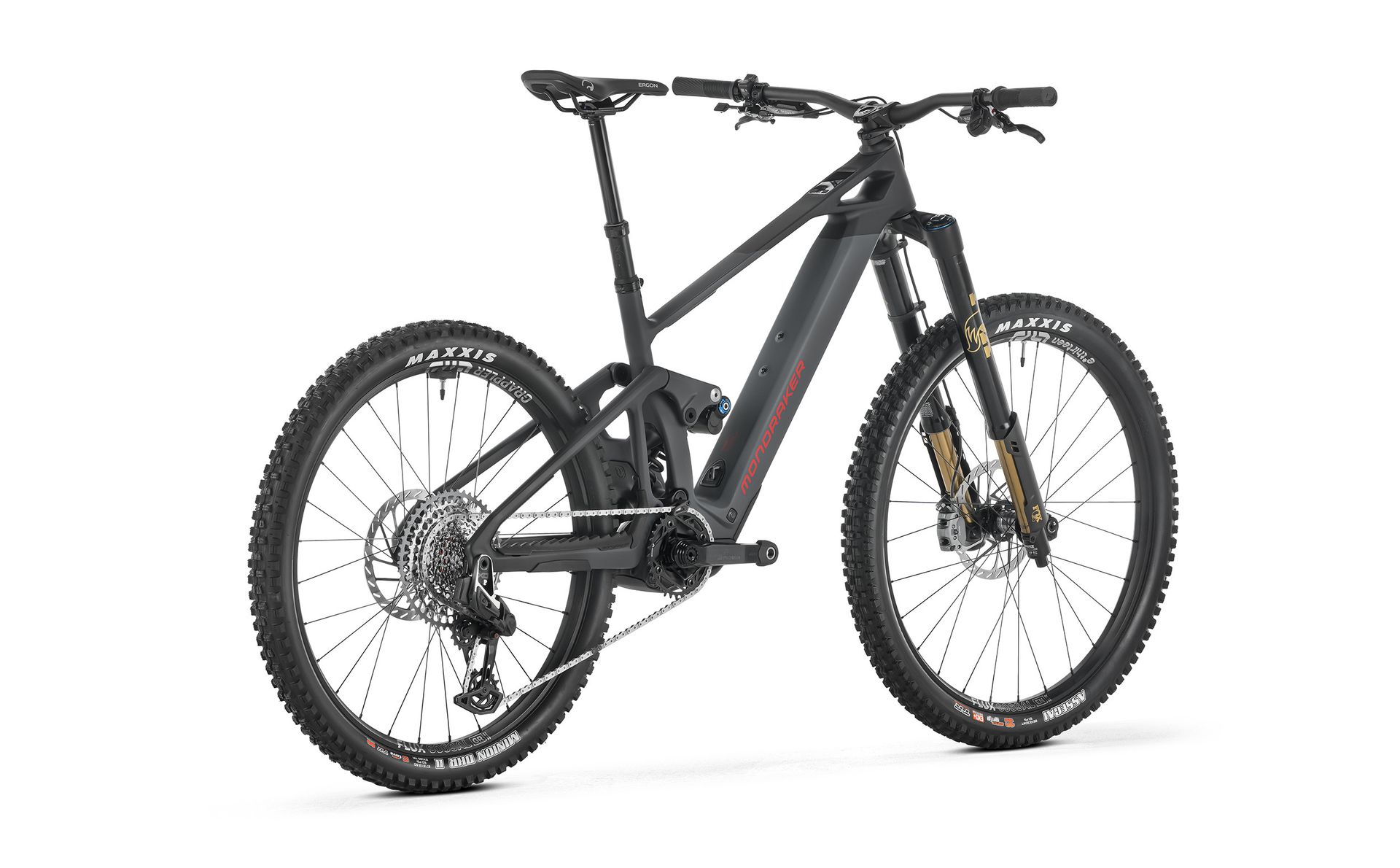 Mondraker Dune RR e-MTB, three-quarter view