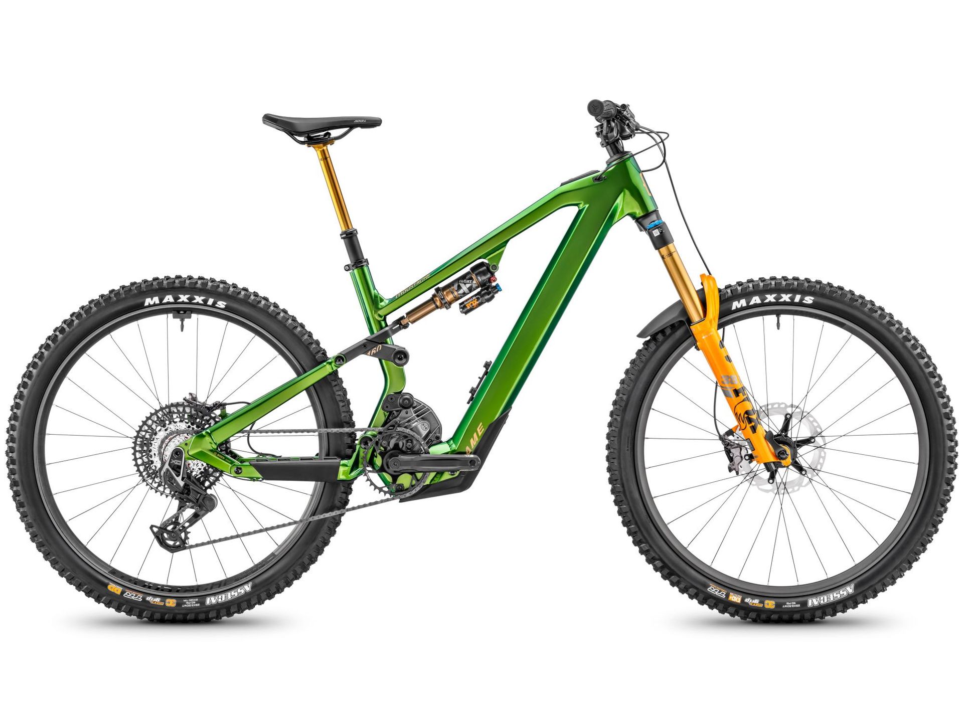 Moustache Game 160.9 Race e-MTB, side view