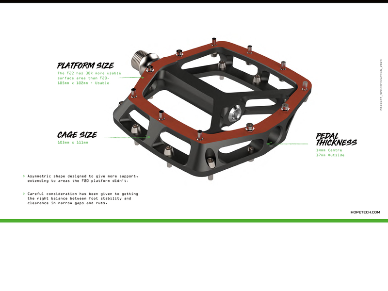 Hope F22 Flat Pedal, detail 4