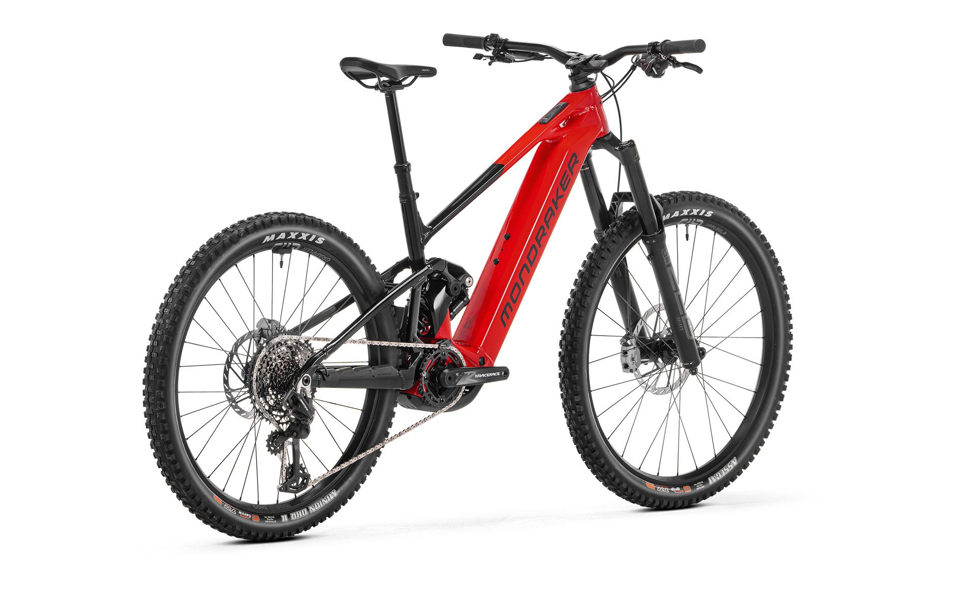 Mondraker Level R e-MTB, three-quarter view