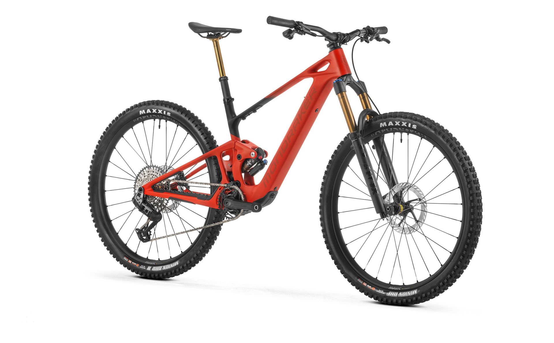 Mondraker Neat RR e-MTB, front three-quarter view