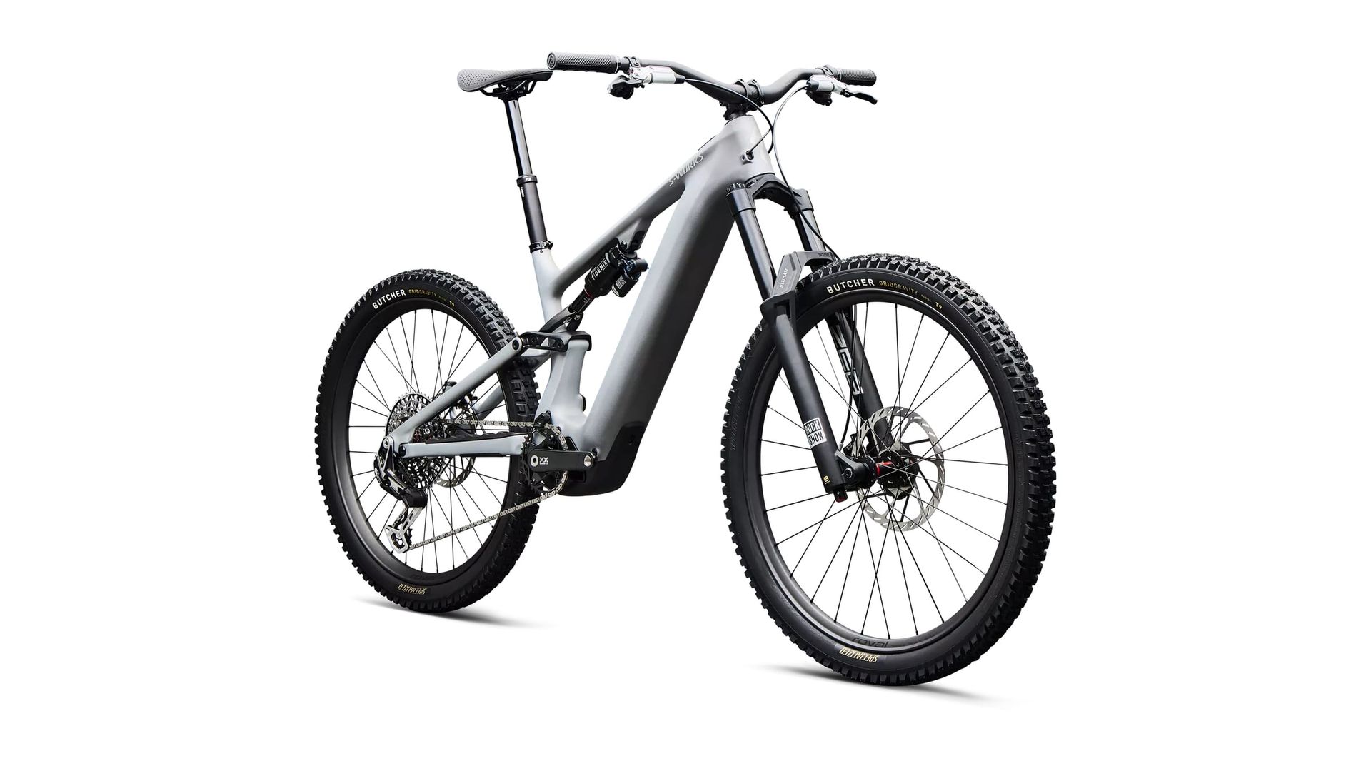 Specialized S-Works Turbo Levo 4 e-MTB, front three-quarter view
