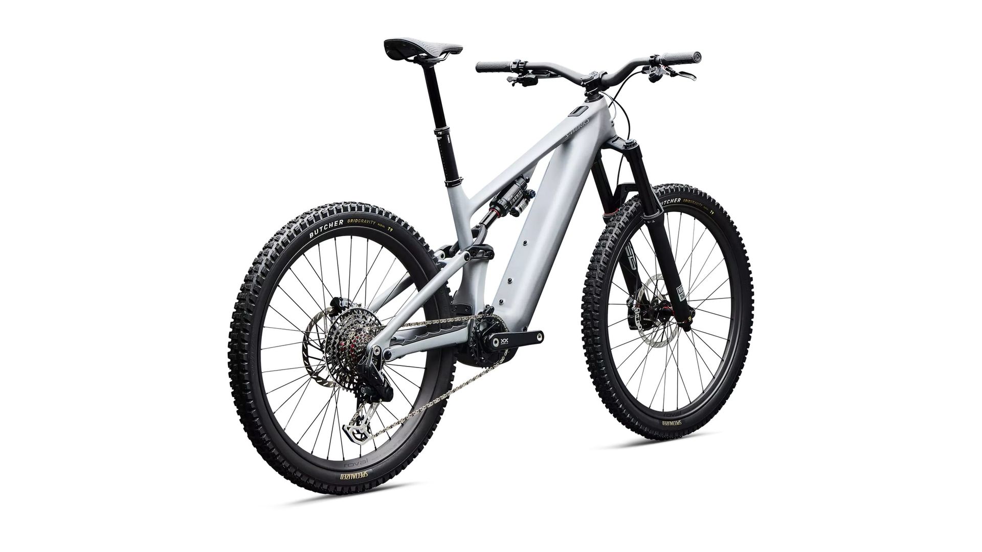 Specialized S-Works Turbo Levo 4 e-MTB, rear three-quarter view
