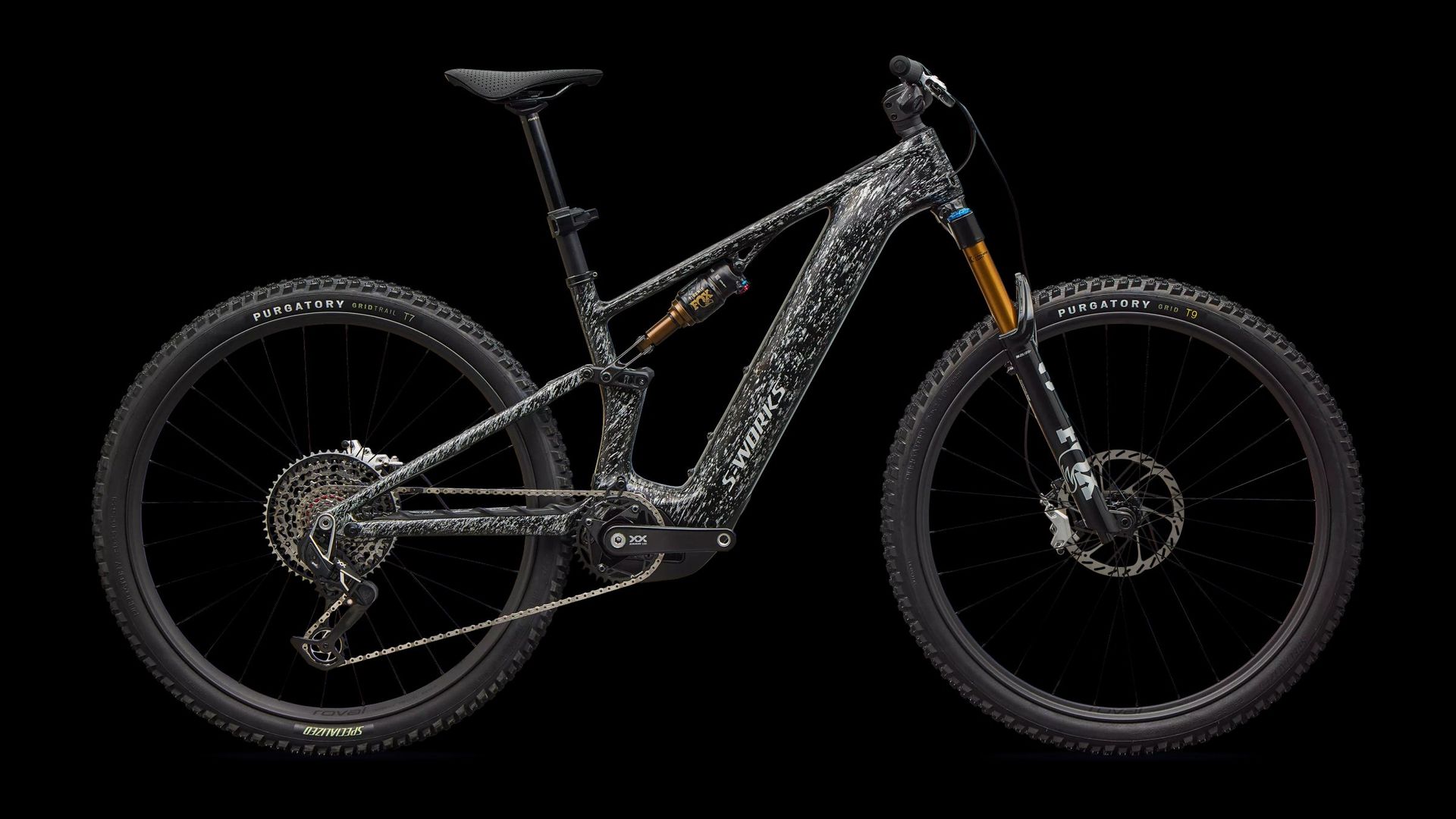 Specialized S-Works Turbo Levo R (FOX, 840 Wh) e-MTB, side view