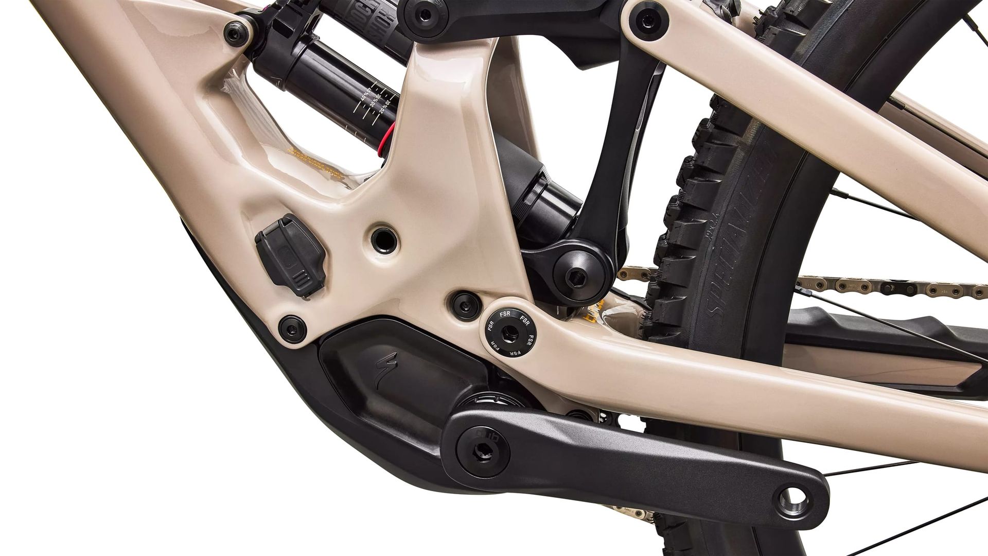 Specialized Turbo Kenevo SL 2 Expert e-MTB, motor and crank detail