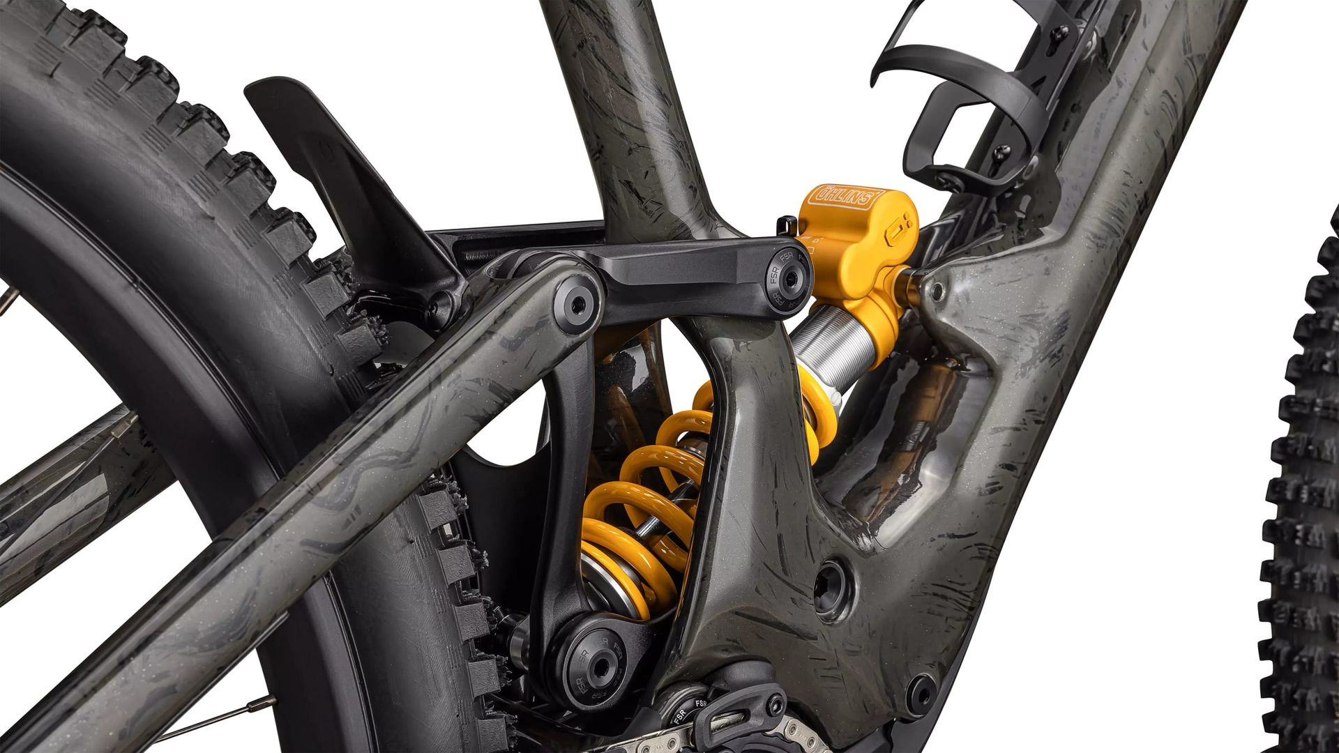 Specialized Turbo Kenevo SL 2 Öhlins Coil e-MTB, suspension linkage detail
