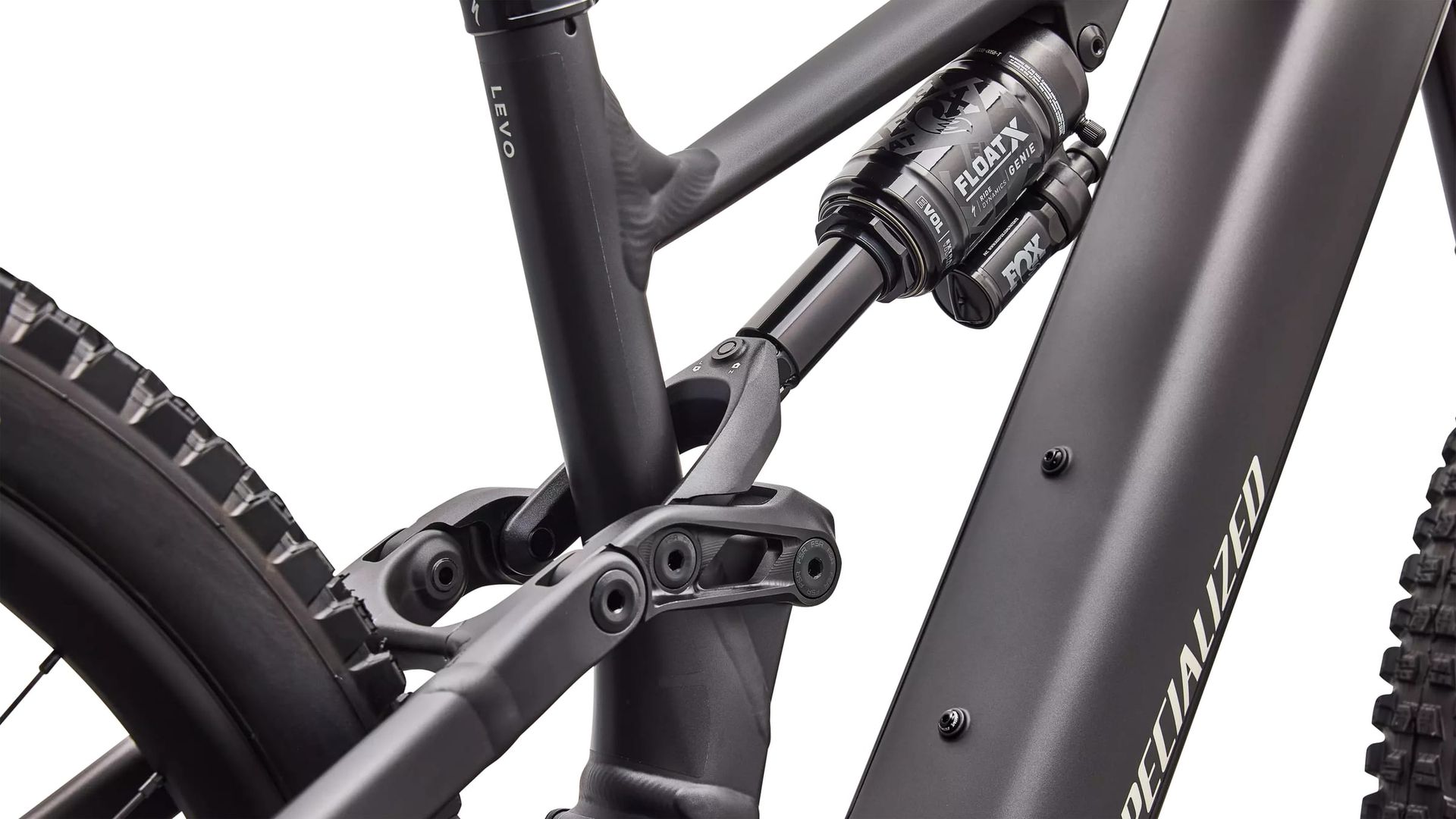 Specialized Turbo Levo 4 Comp Alloy e-MTB, suspension linkage detail