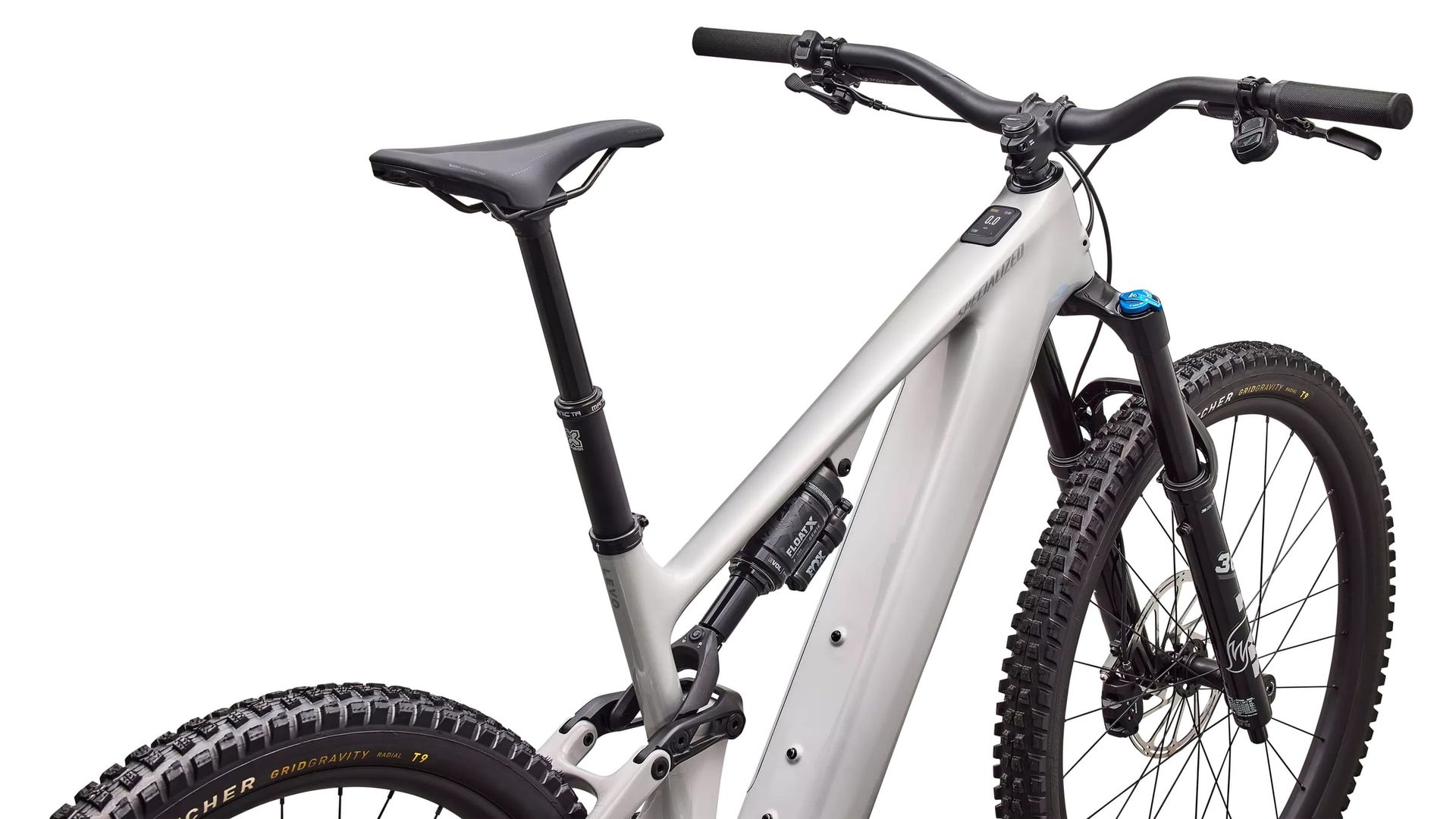Specialized Turbo Levo 4 Comp e-MTB, rider view of cockpit