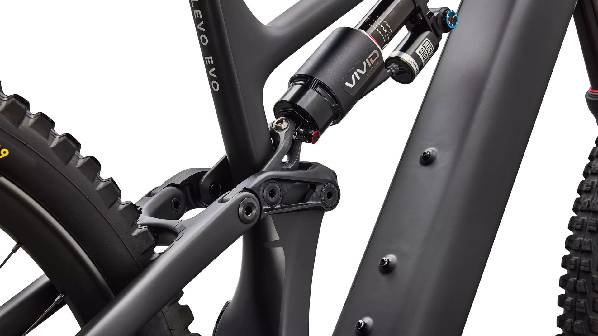 Specialized Turbo Levo 4 EVO Pro e-MTB, suspension linkage detail