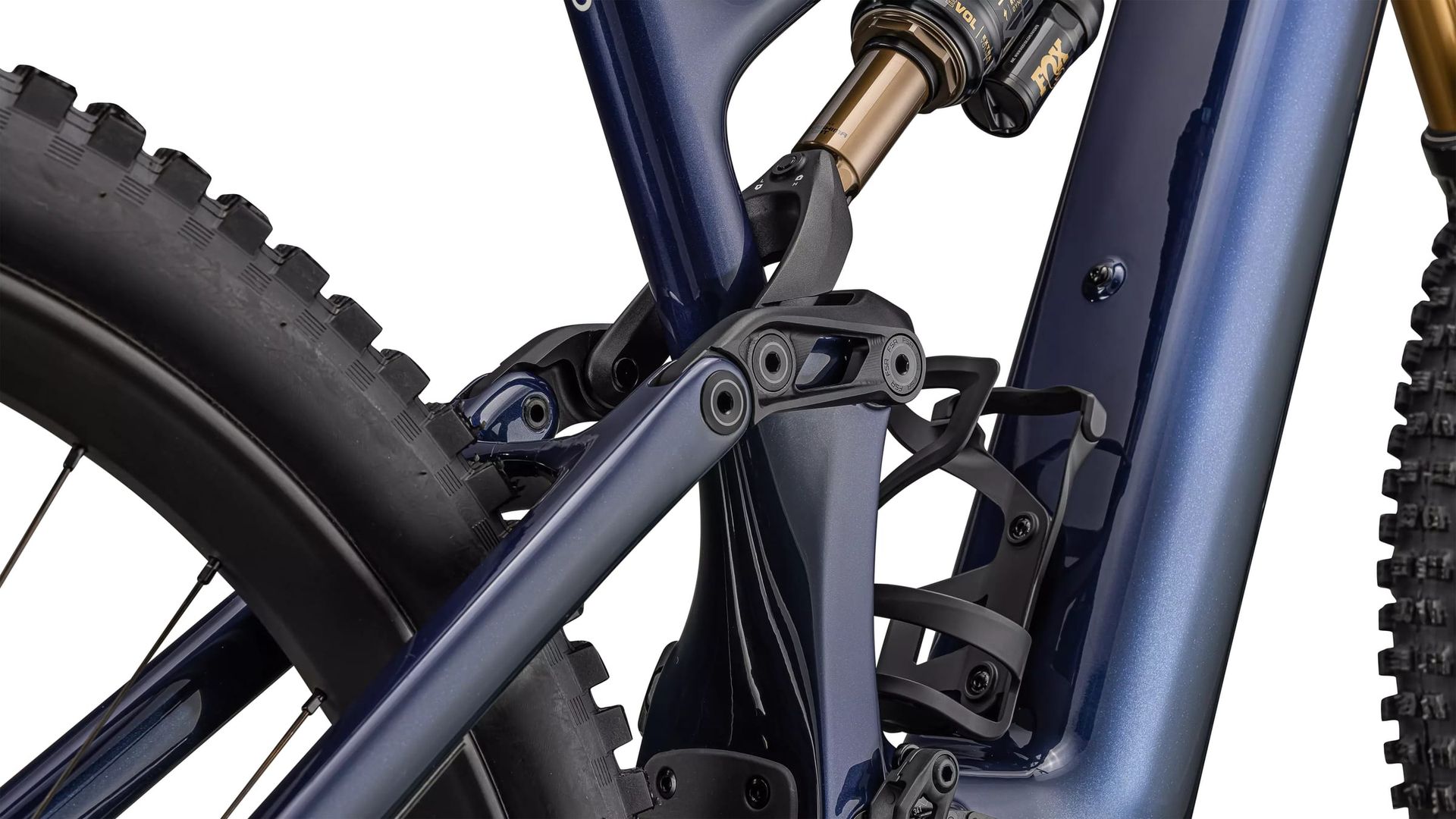 Specialized Turbo Levo 4 Pro e-MTB, suspension linkage detail