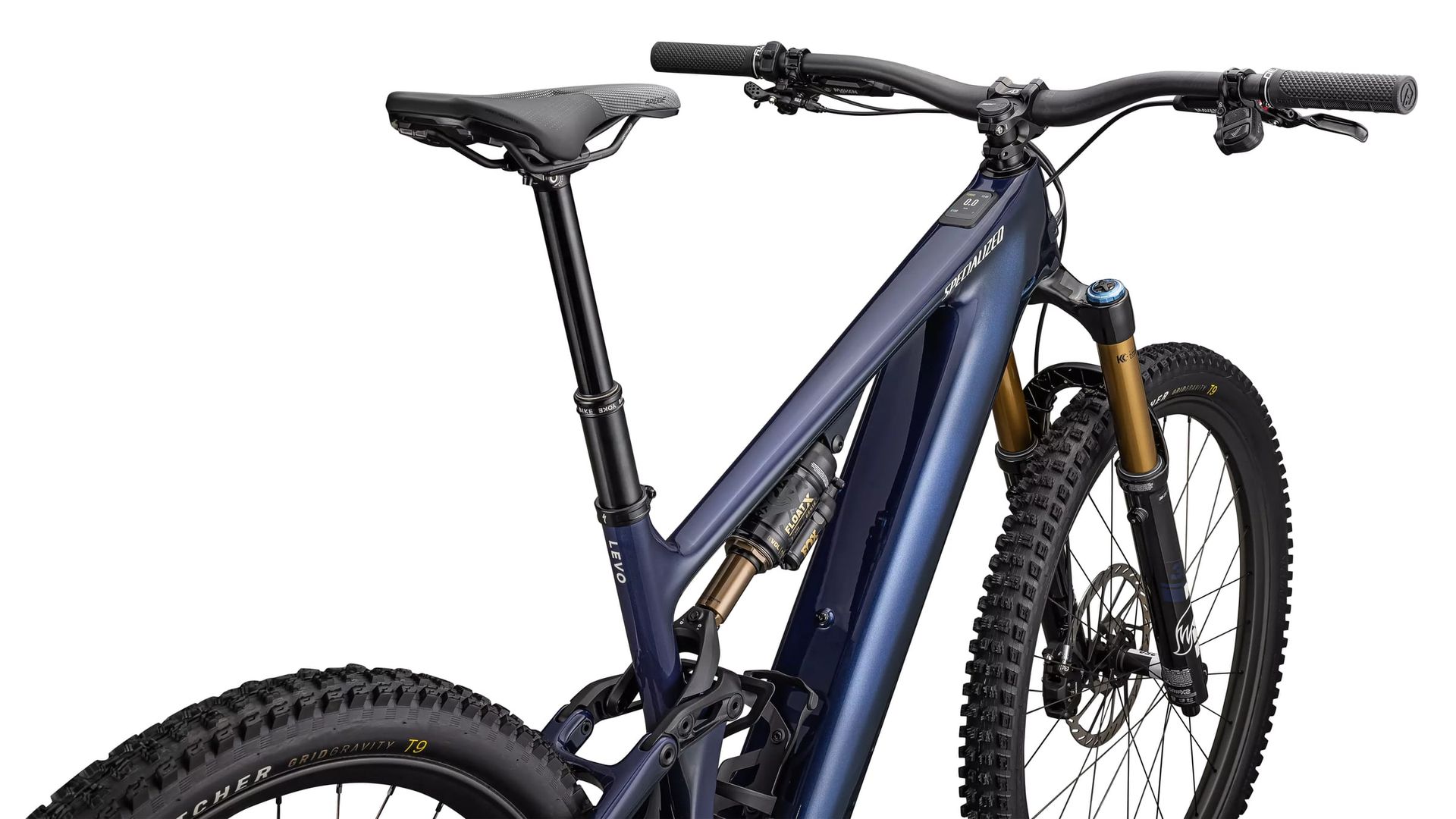 Specialized Turbo Levo 4 Pro e-MTB, rider view of cockpit