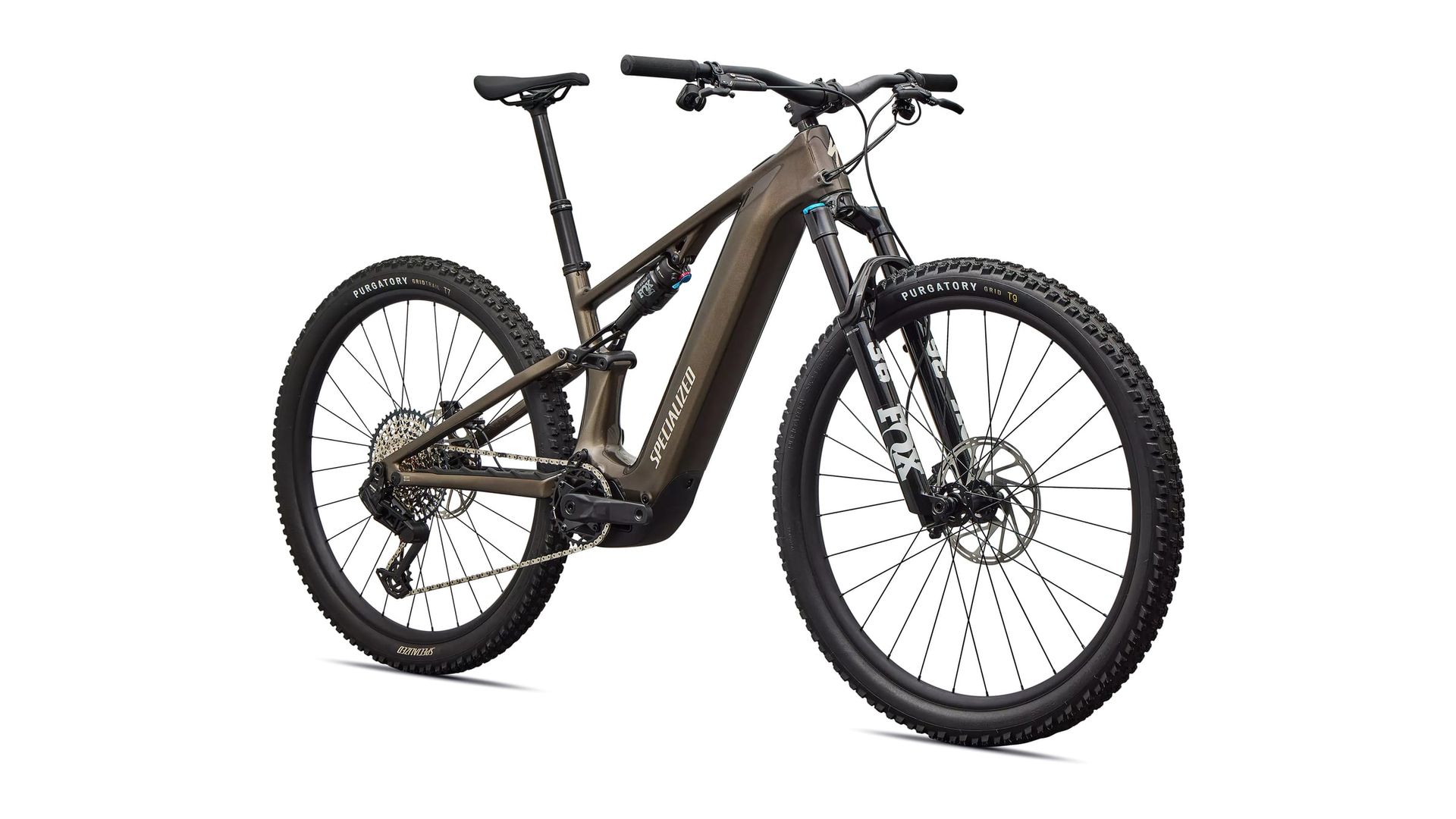 Specialized Turbo Levo R Comp e-MTB, front three-quarter view