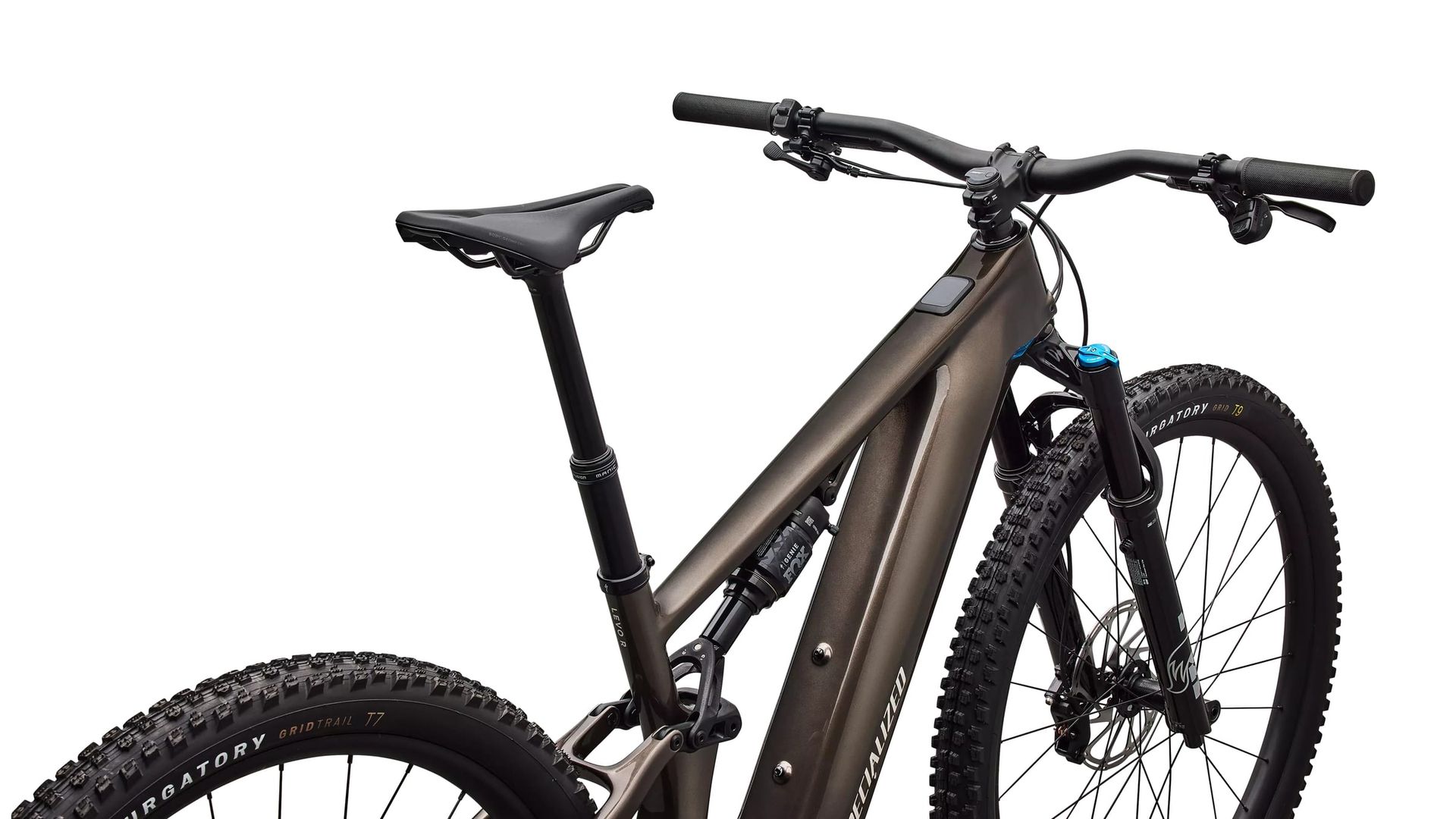 Specialized Turbo Levo R Comp e-MTB, rider view of cockpit