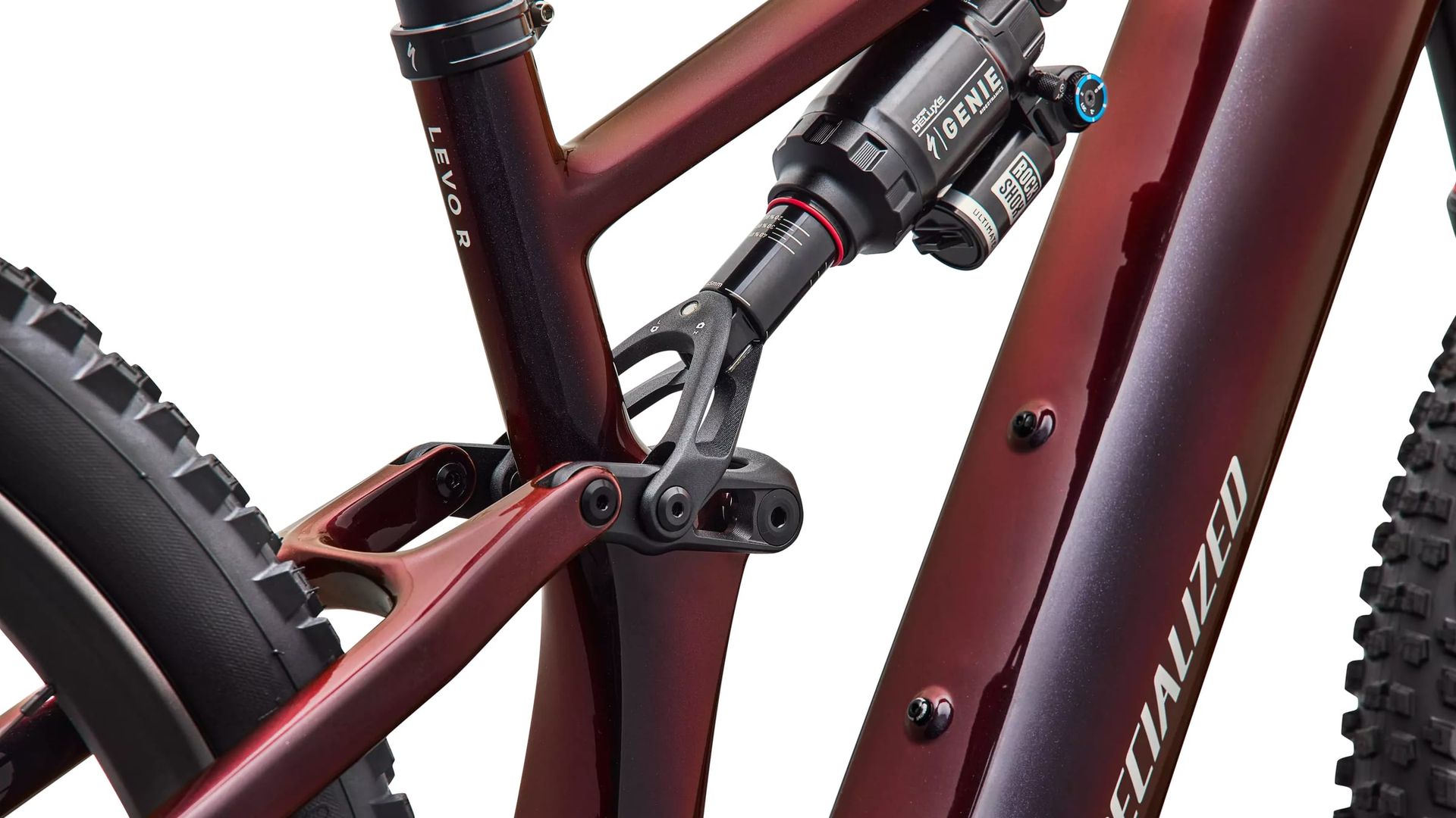 Specialized Turbo Levo R Pro e-MTB, suspension linkage detail