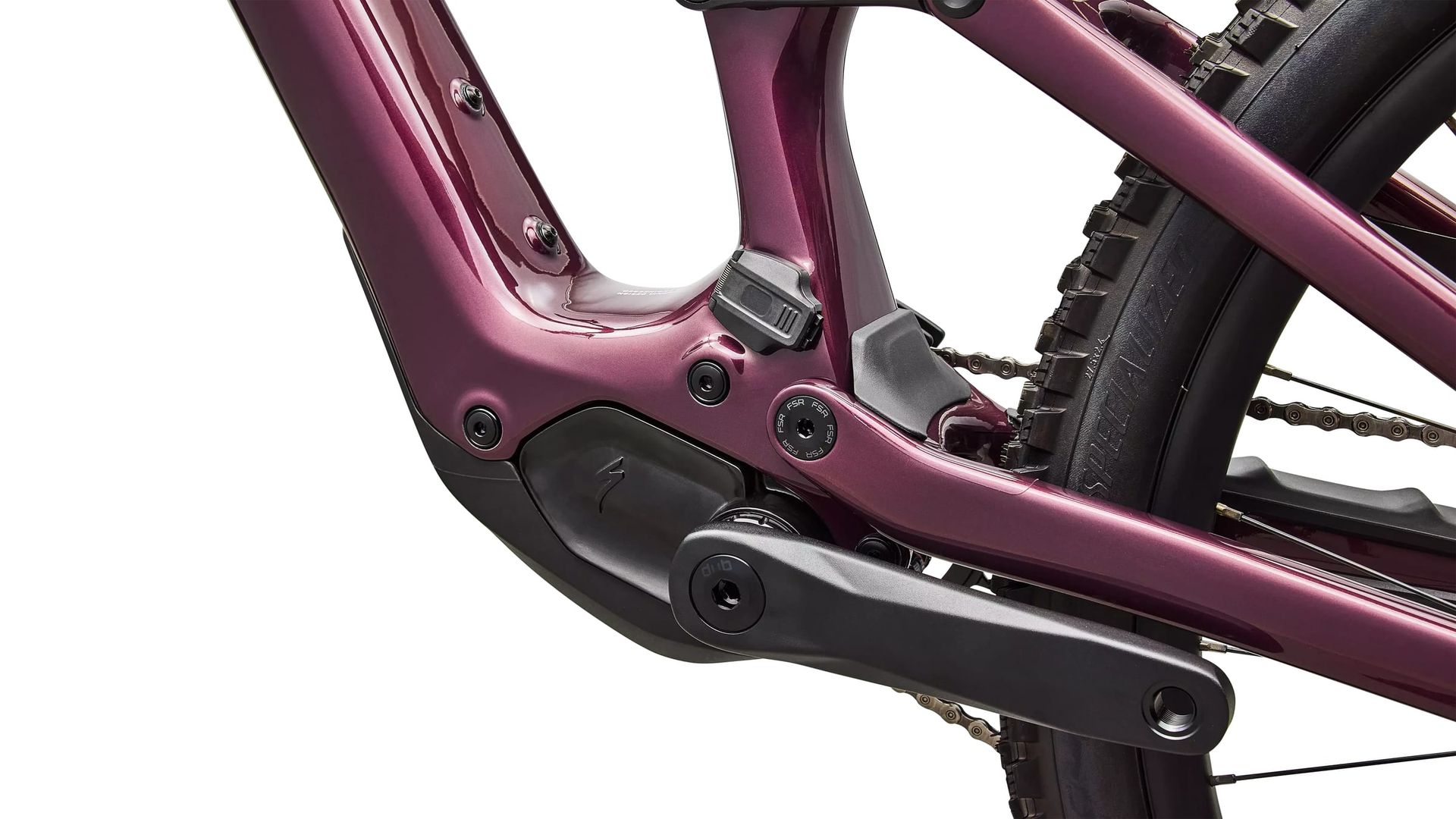 Specialized Turbo Levo SL 2 Expert Di2 e-MTB, motor and crank detail