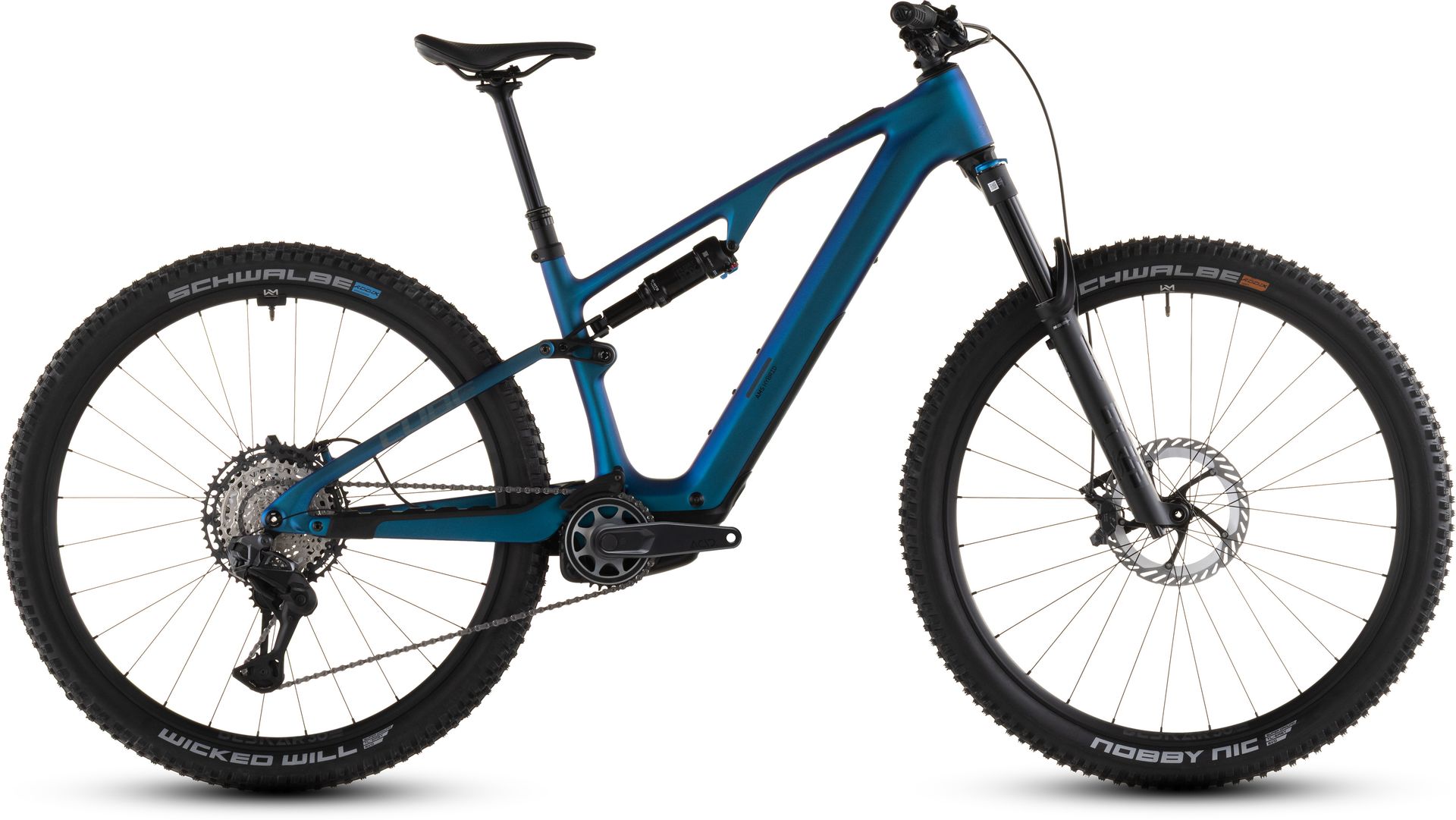 Cube AMS Hybrid ONE44 C:68X SLX 400X e-MTB, side view