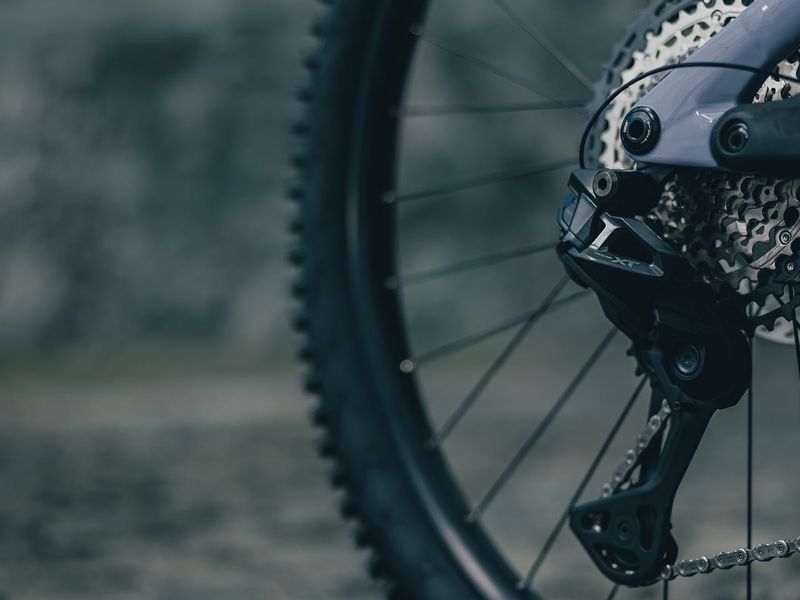 Cube Stereo Hybrid ONE44 HPC SLX Evo 800 e-MTB, riding shot 1