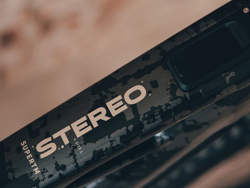 Cube Stereo Hybrid ONE44 HPC Super TM 800 e-MTB, riding shot 1